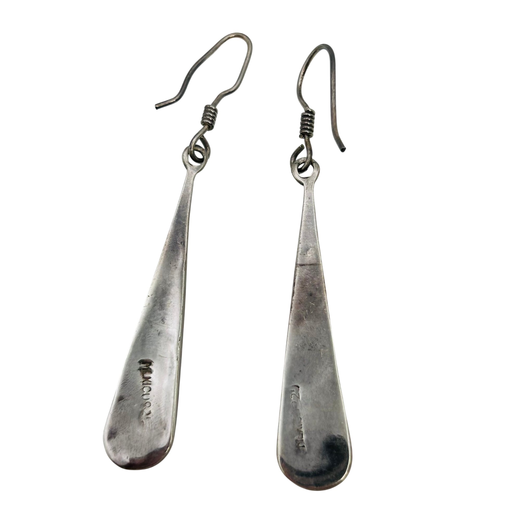 Mexico Sterling Abalone Teardrop Earrings