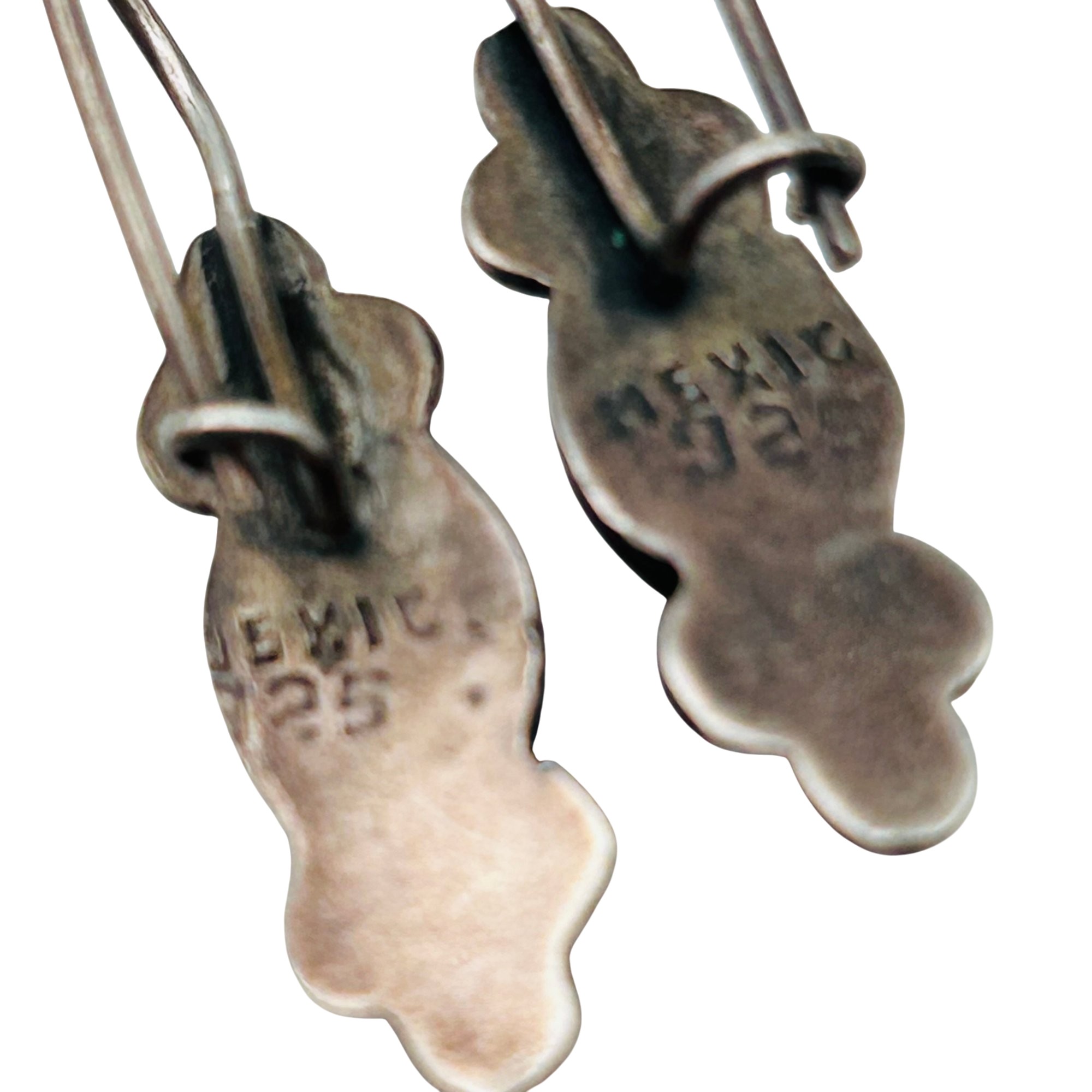Mexico Sterling Carnelian Earrings