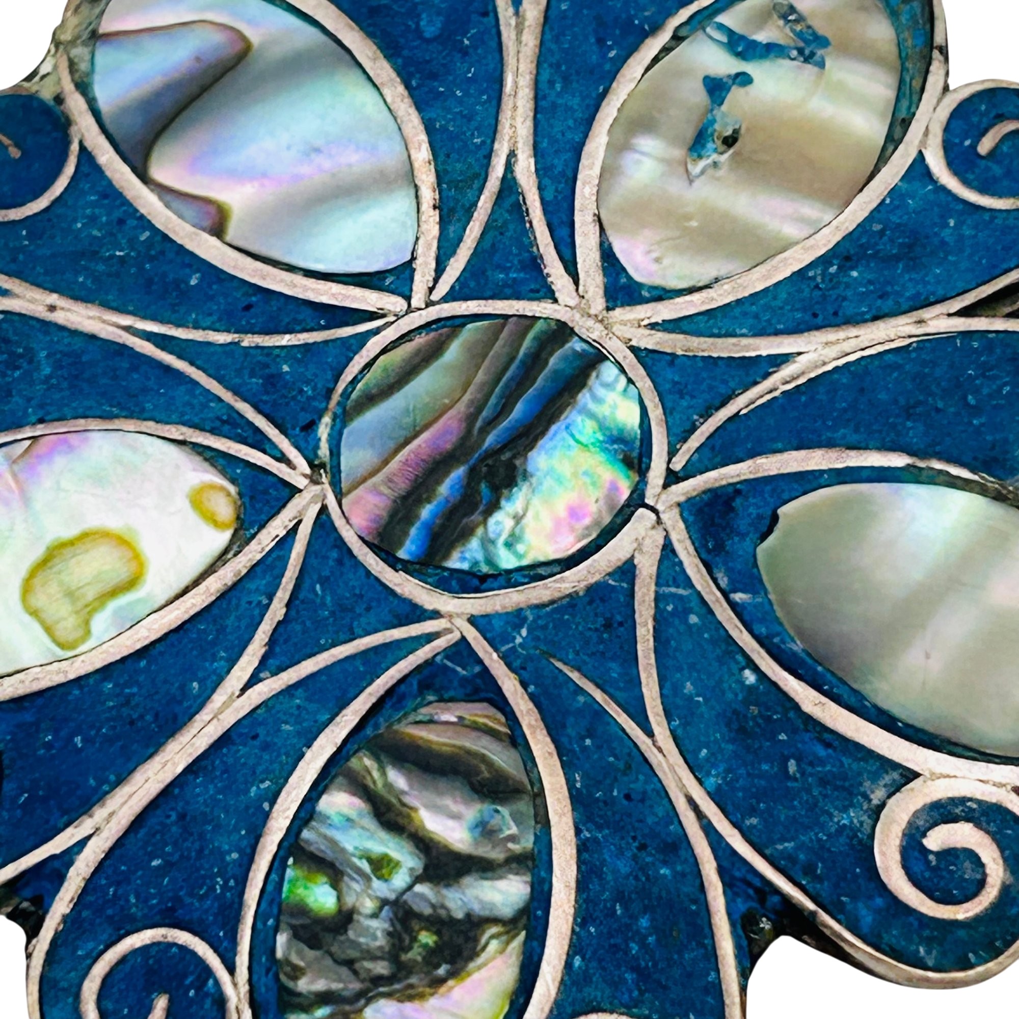 Mexico Sterling Multi-stone Pendant/Brooch