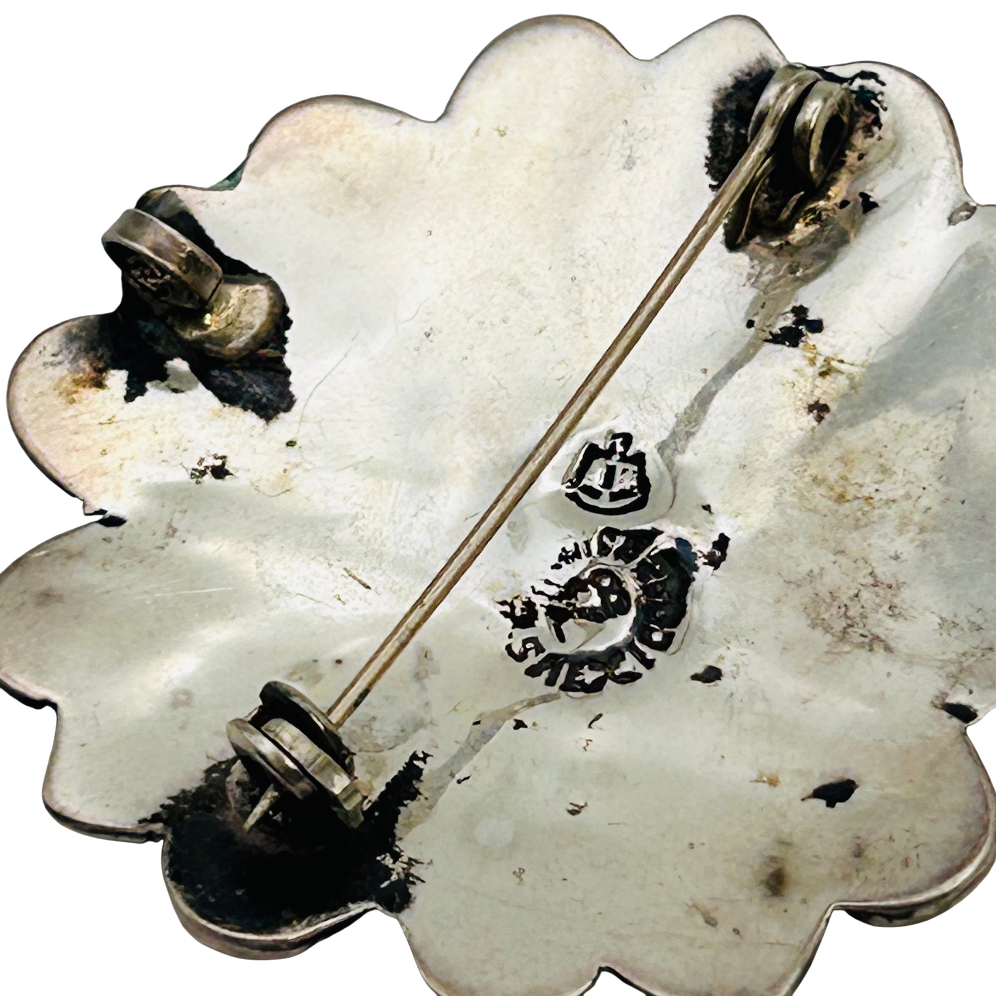 Mexico Sterling Multi-stone Pendant/Brooch
