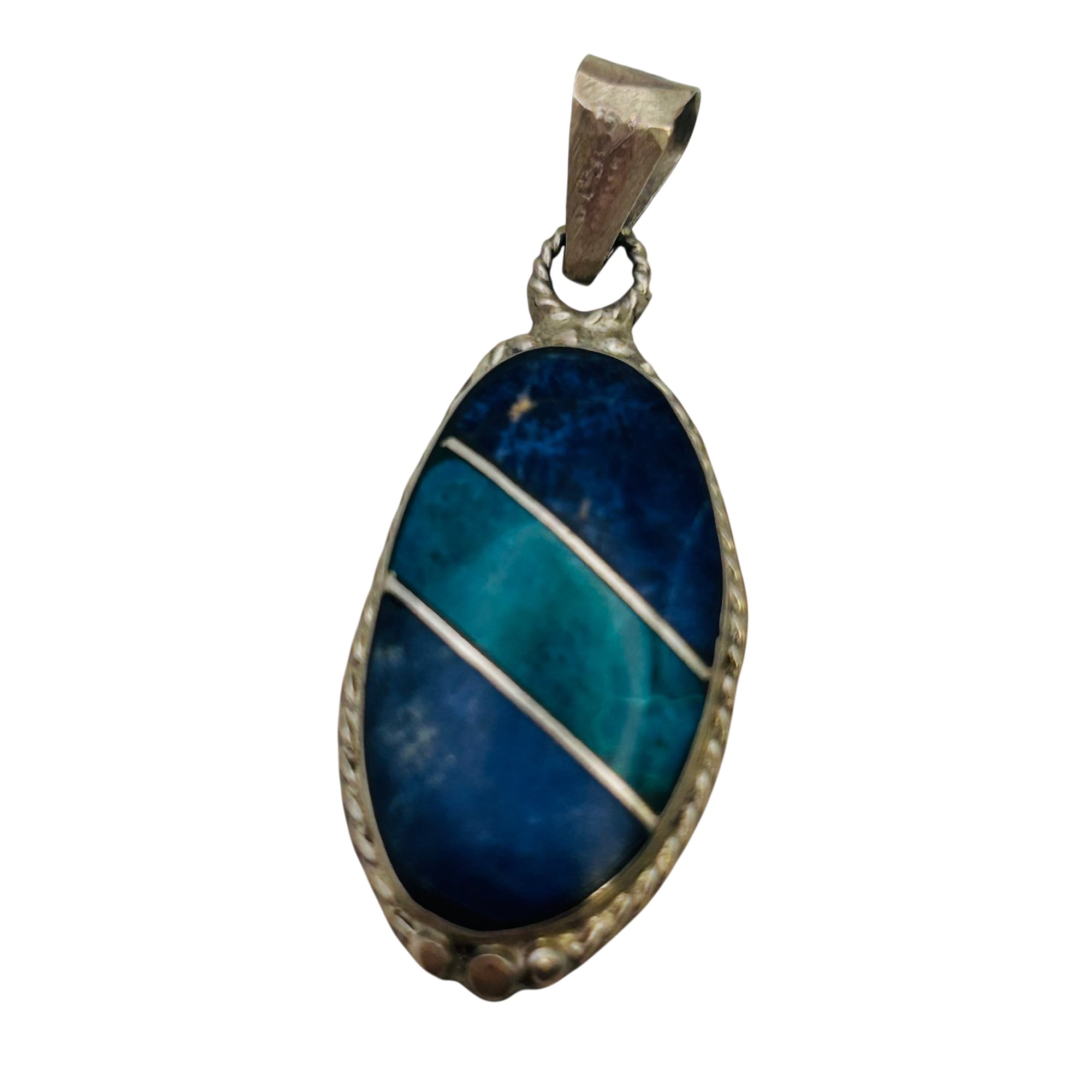 Mexico Sterling Multi-Stone Pendant