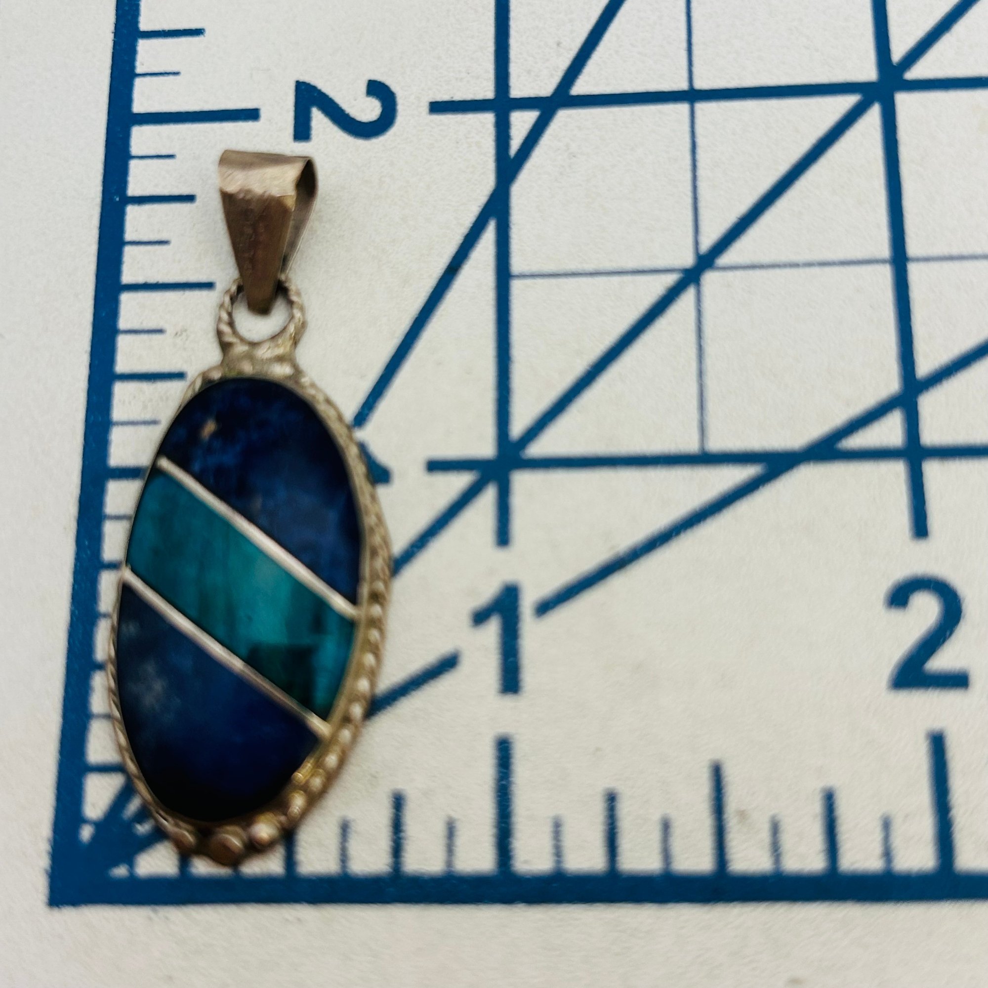 Mexico Sterling Multi-Stone Pendant