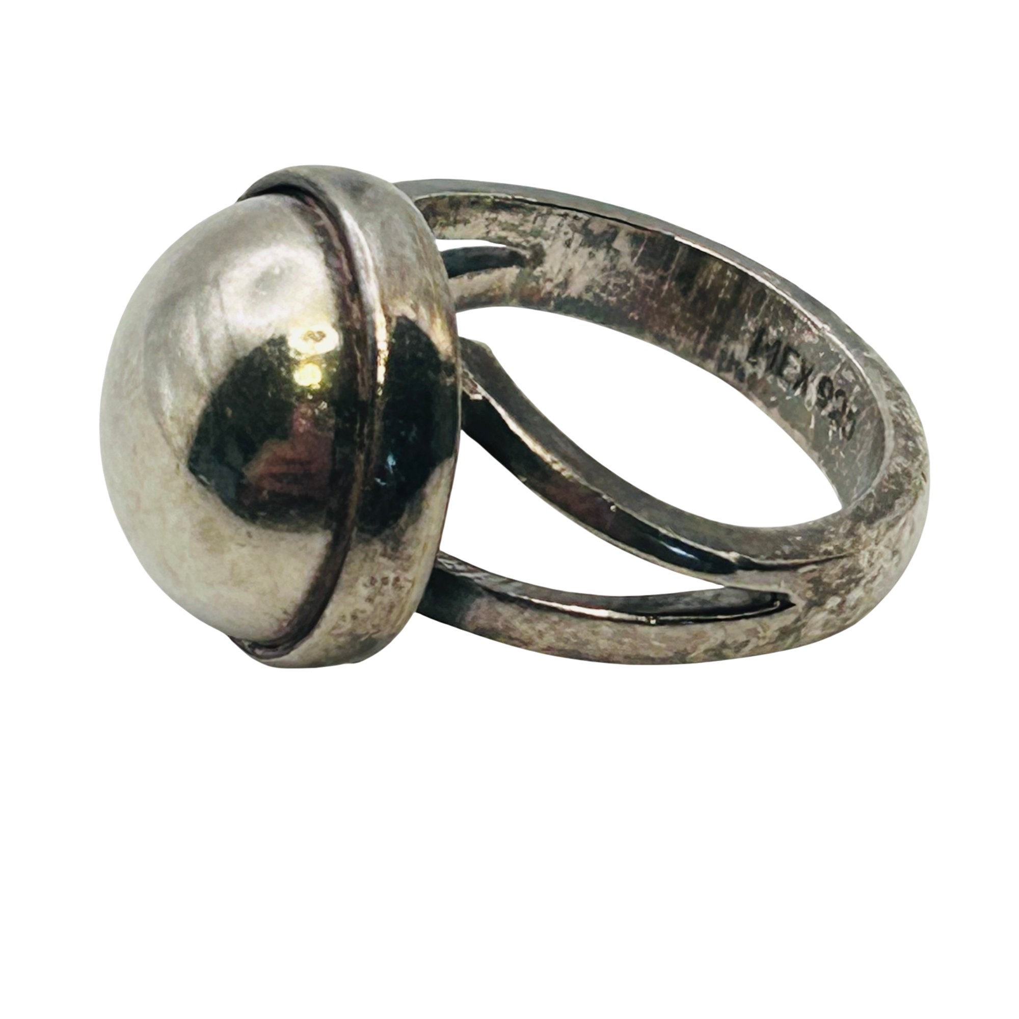 Mexico Sterling Dome Ring Sz 6