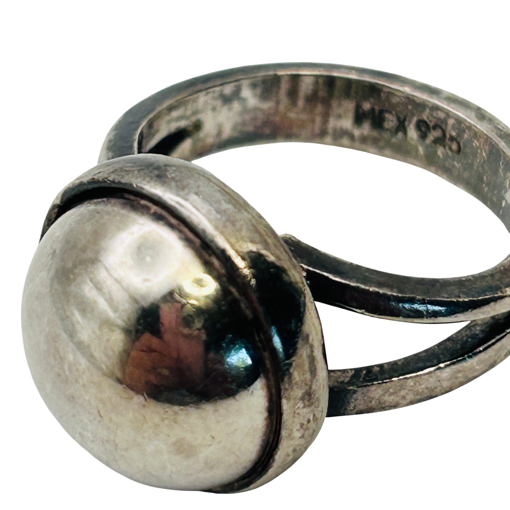 Mexico Sterling Dome Ring Sz 6