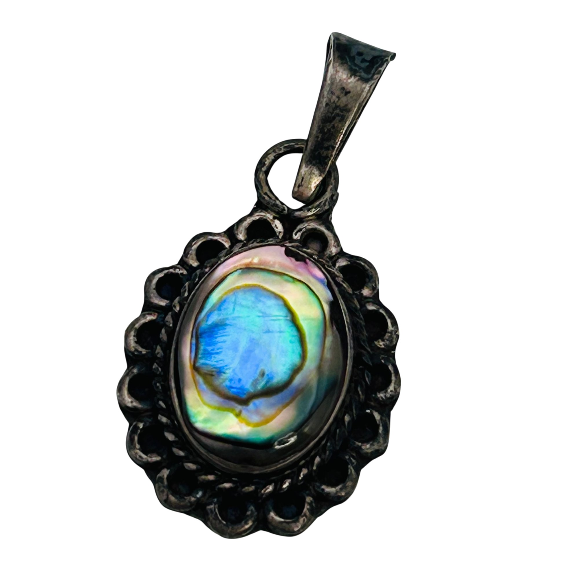 Mexico Sterling Abalone Pendant