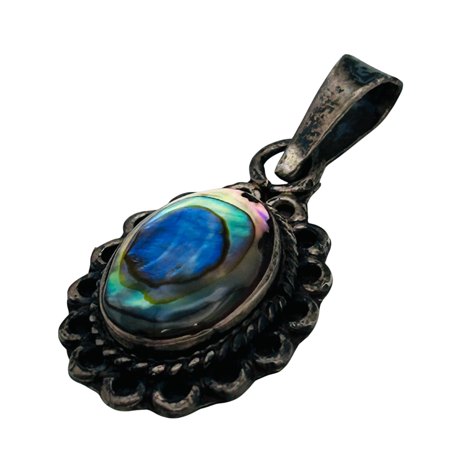 Mexico Sterling Abalone Pendant