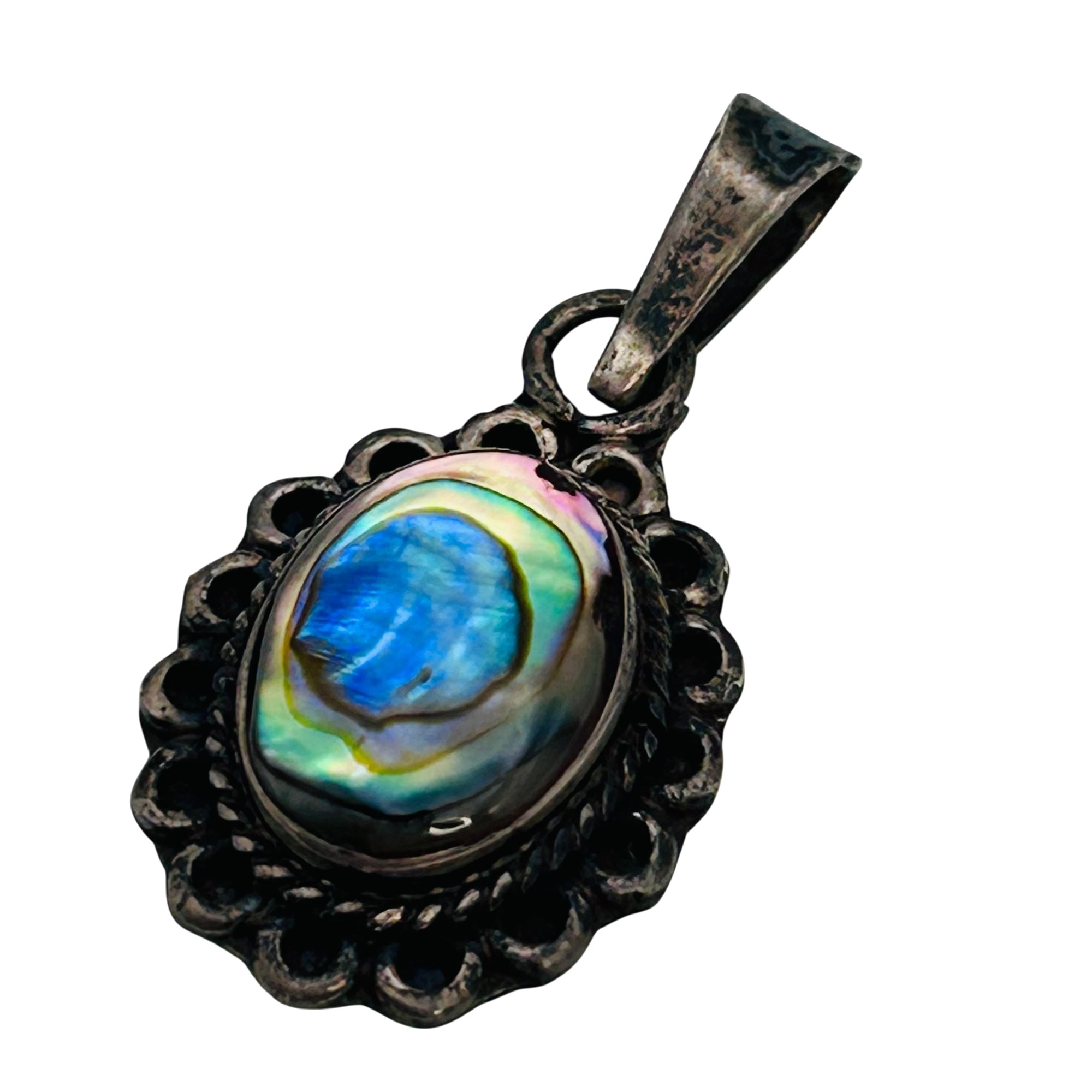 Mexico Sterling Abalone Pendant