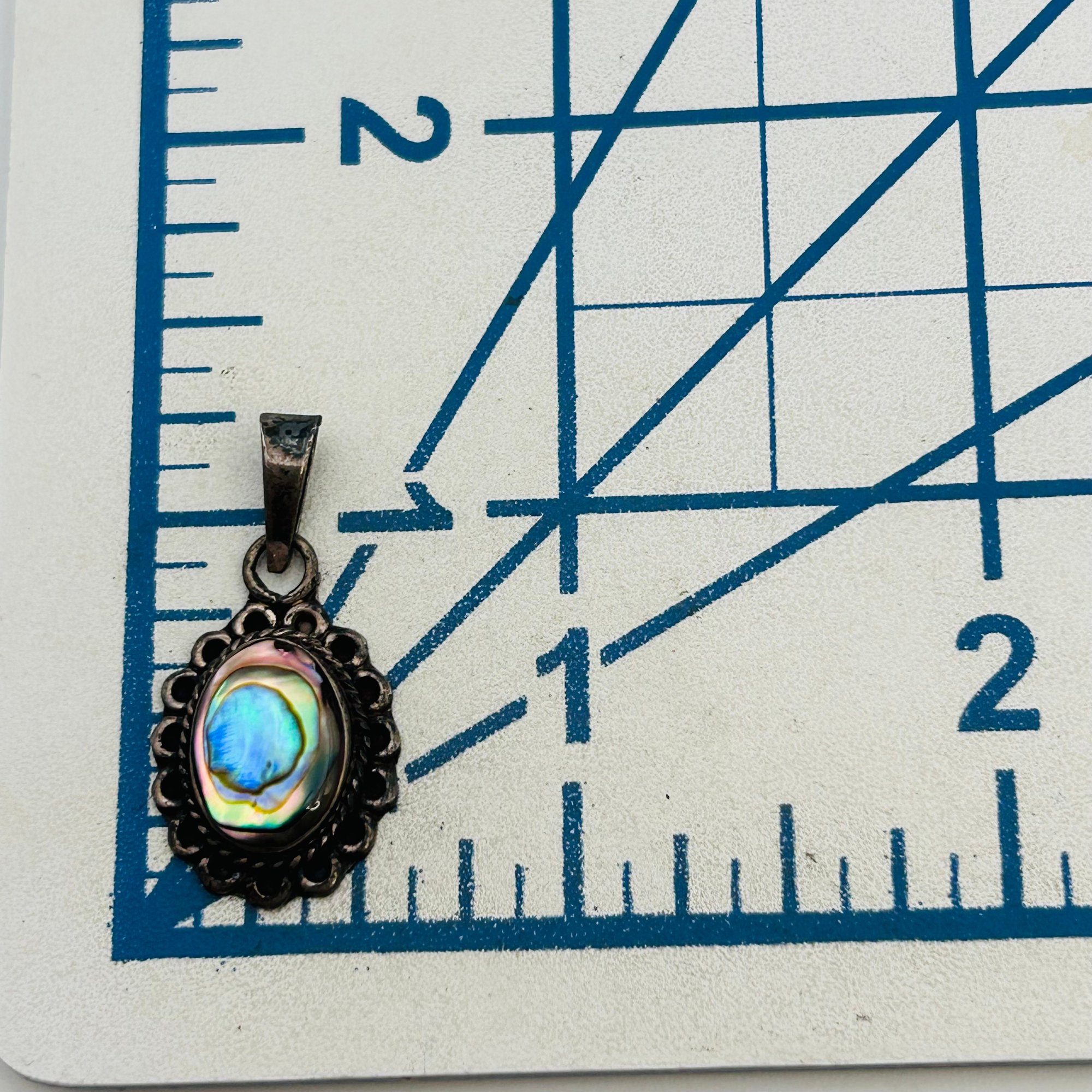 Mexico Sterling Abalone Pendant