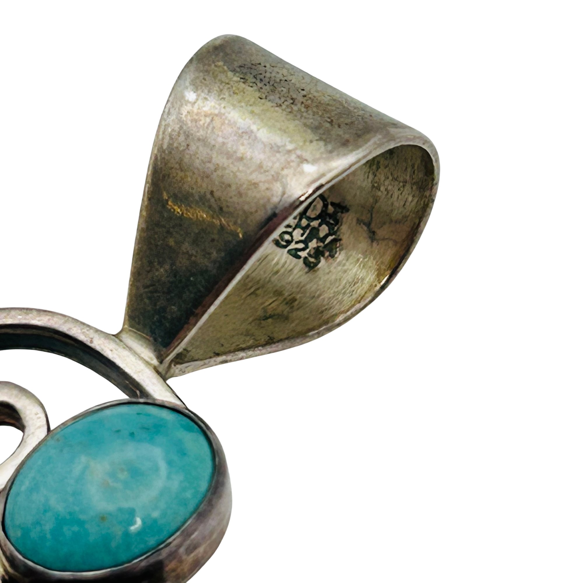 Desert Rose Trading Sterling Turquoise Pendant