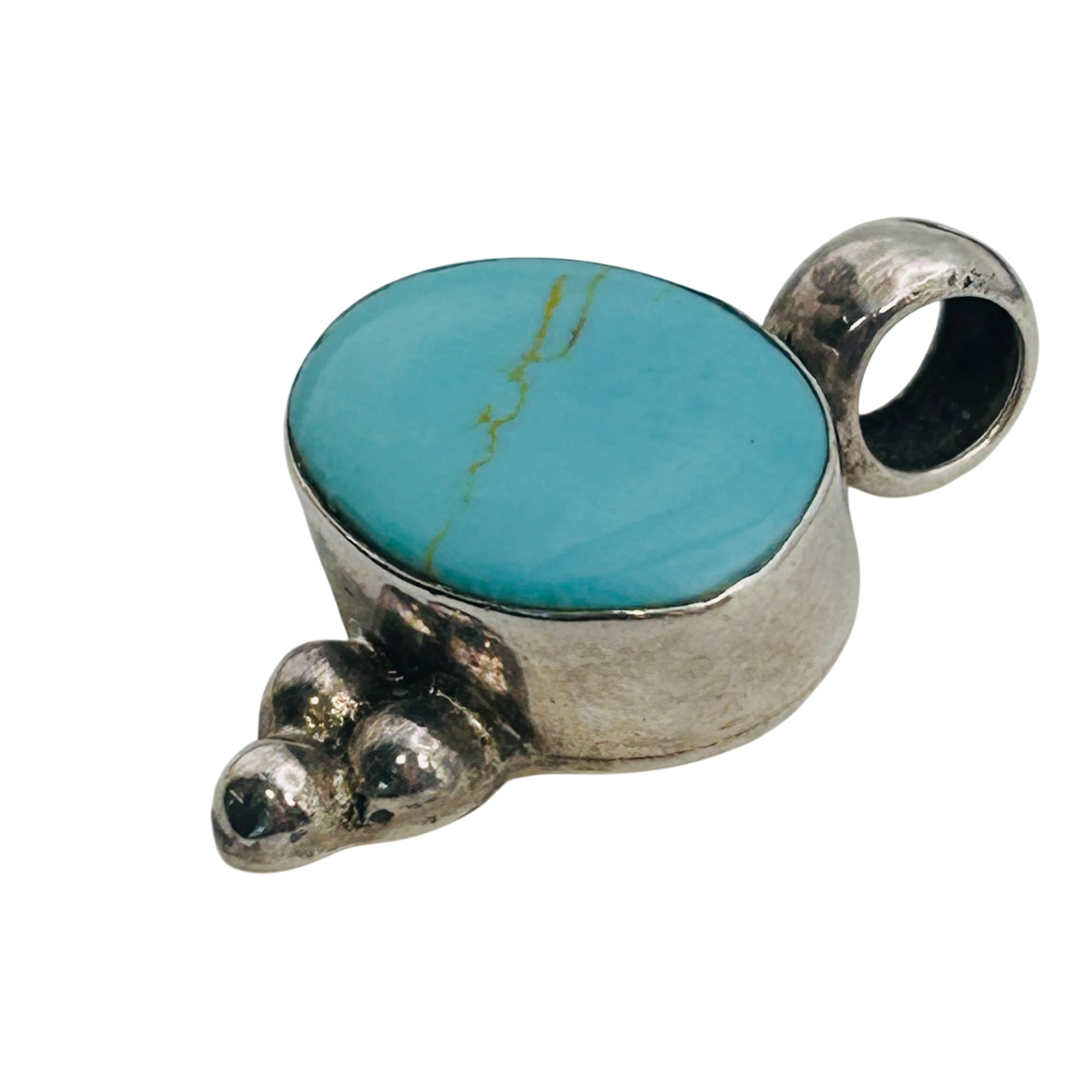 Mexico Sterling Turquoise Pendant