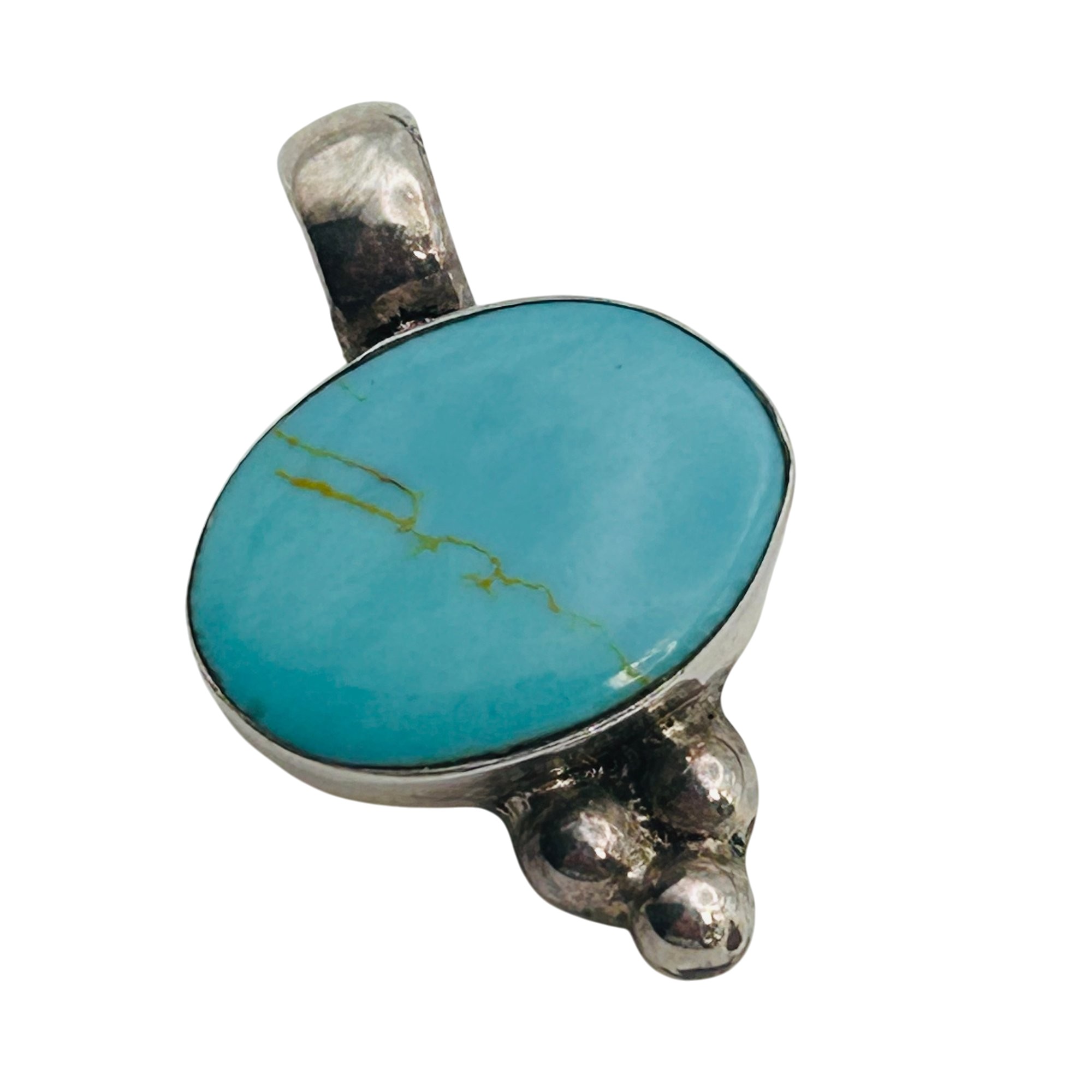 Mexico Sterling Turquoise Pendant