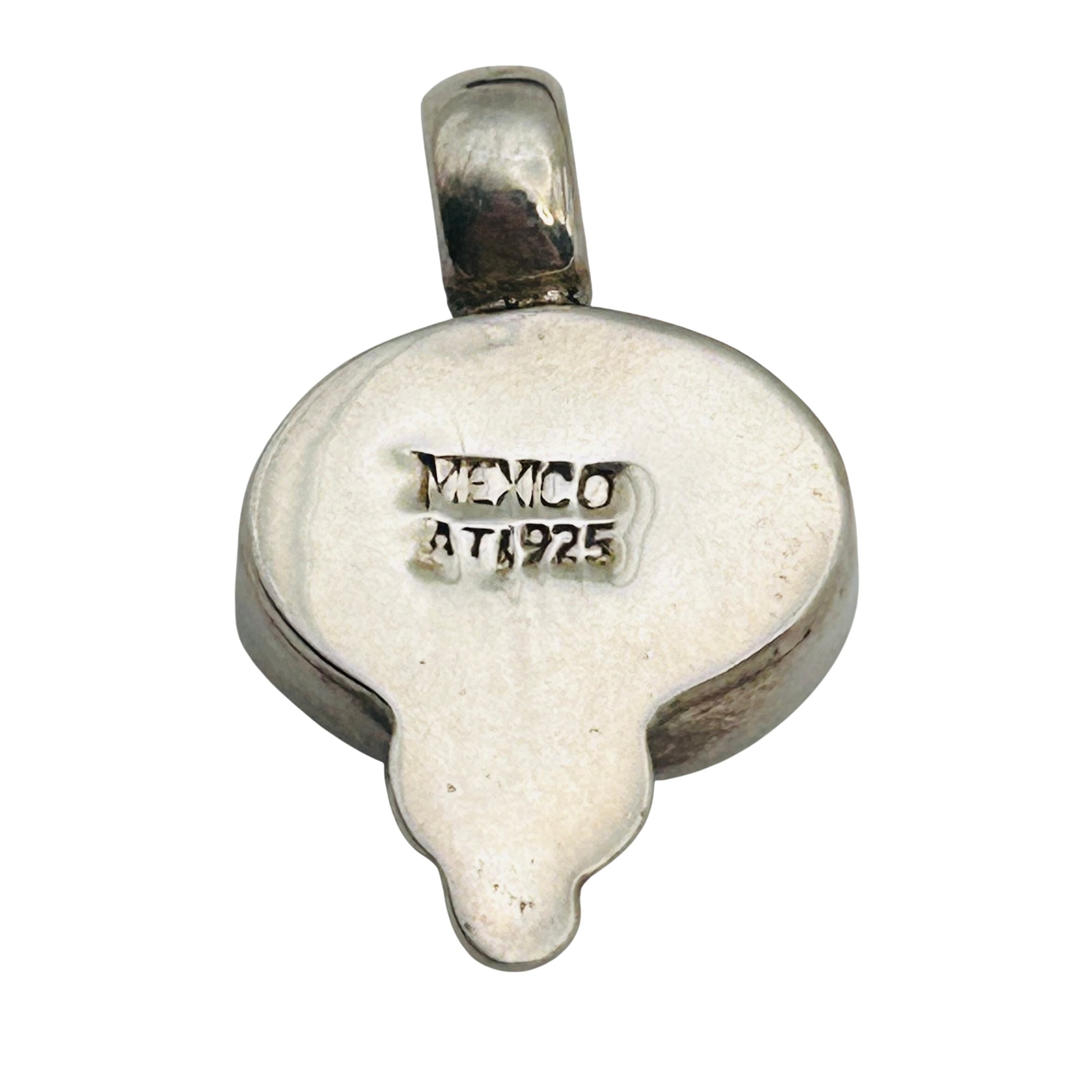 Mexico Sterling Turquoise Pendant