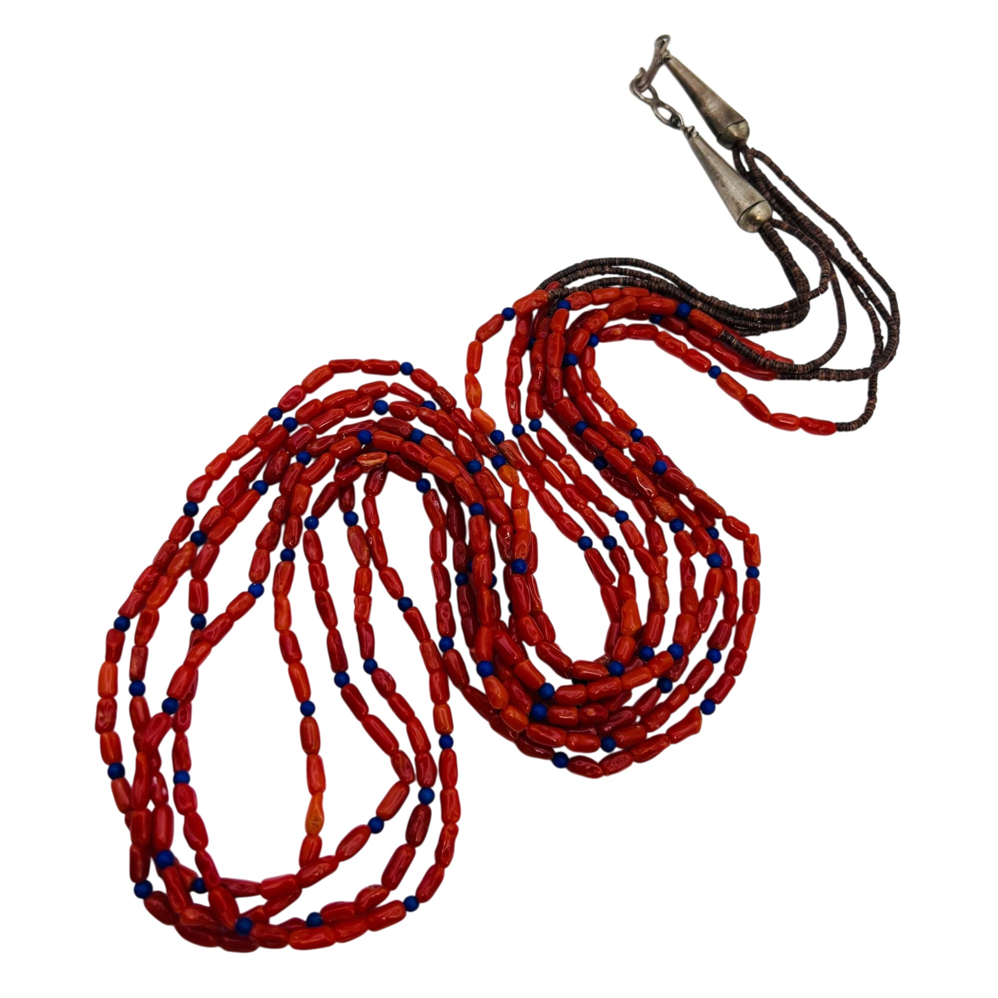 Santo Domingo Sterling Coral Necklace