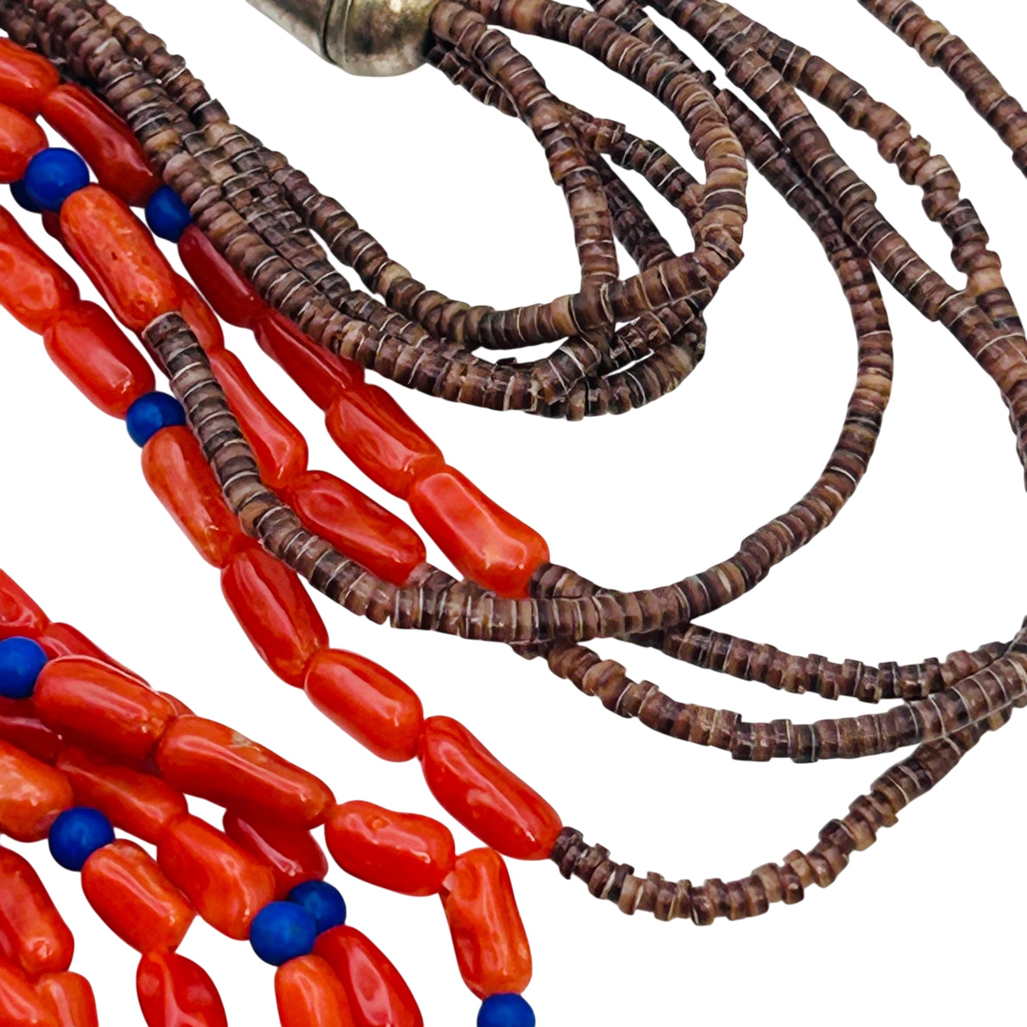 Santo Domingo Sterling Coral Necklace
