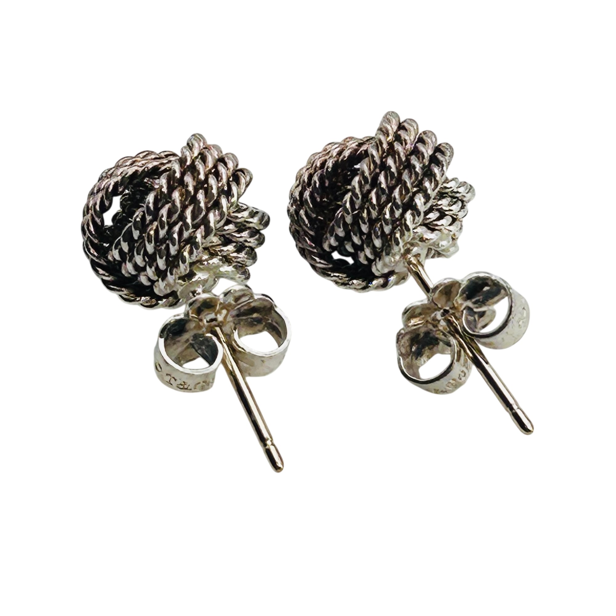 Tiffany & Co Sterling Woven Earrings