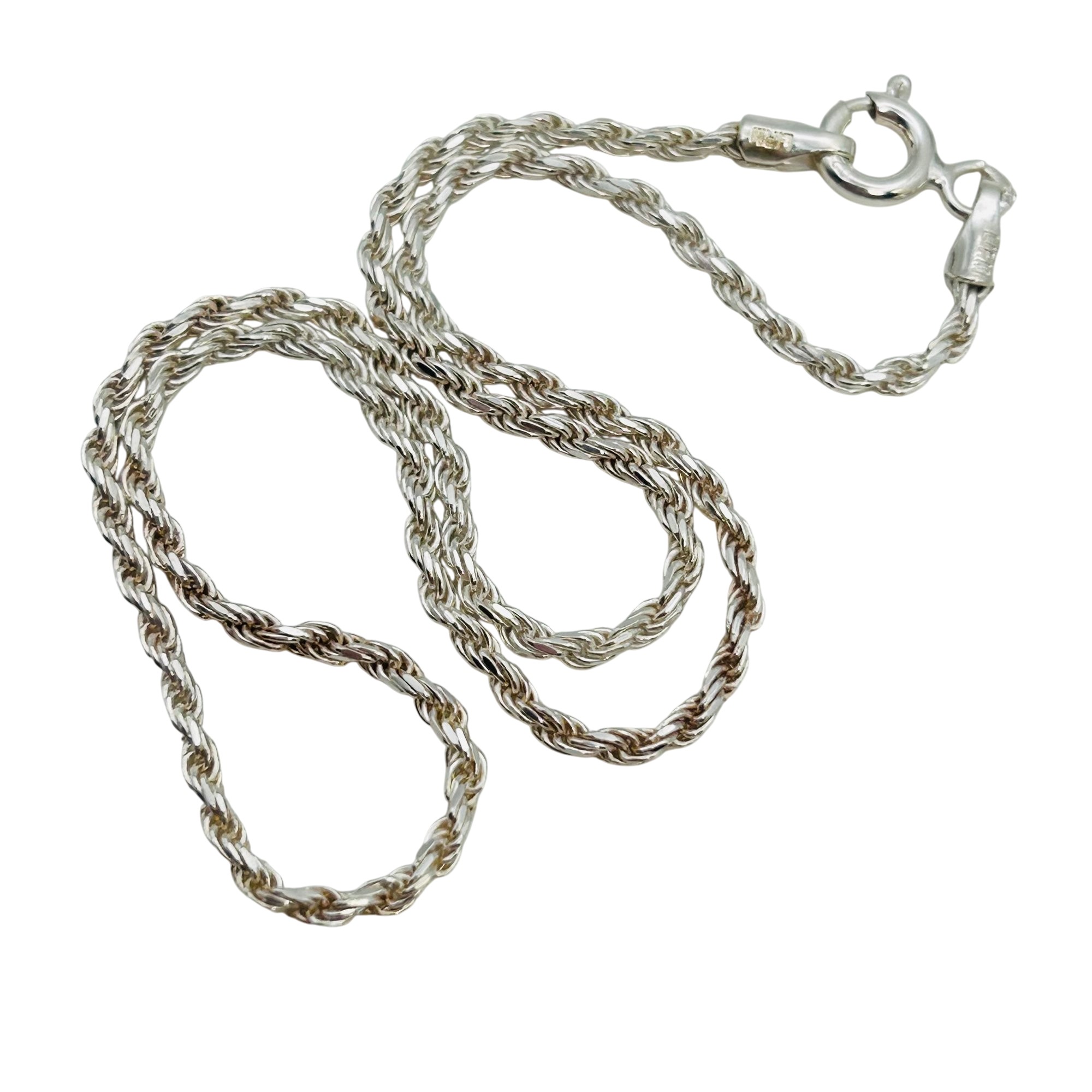 Lirm Italy Sterling Twisted Rope Chain Bracelet