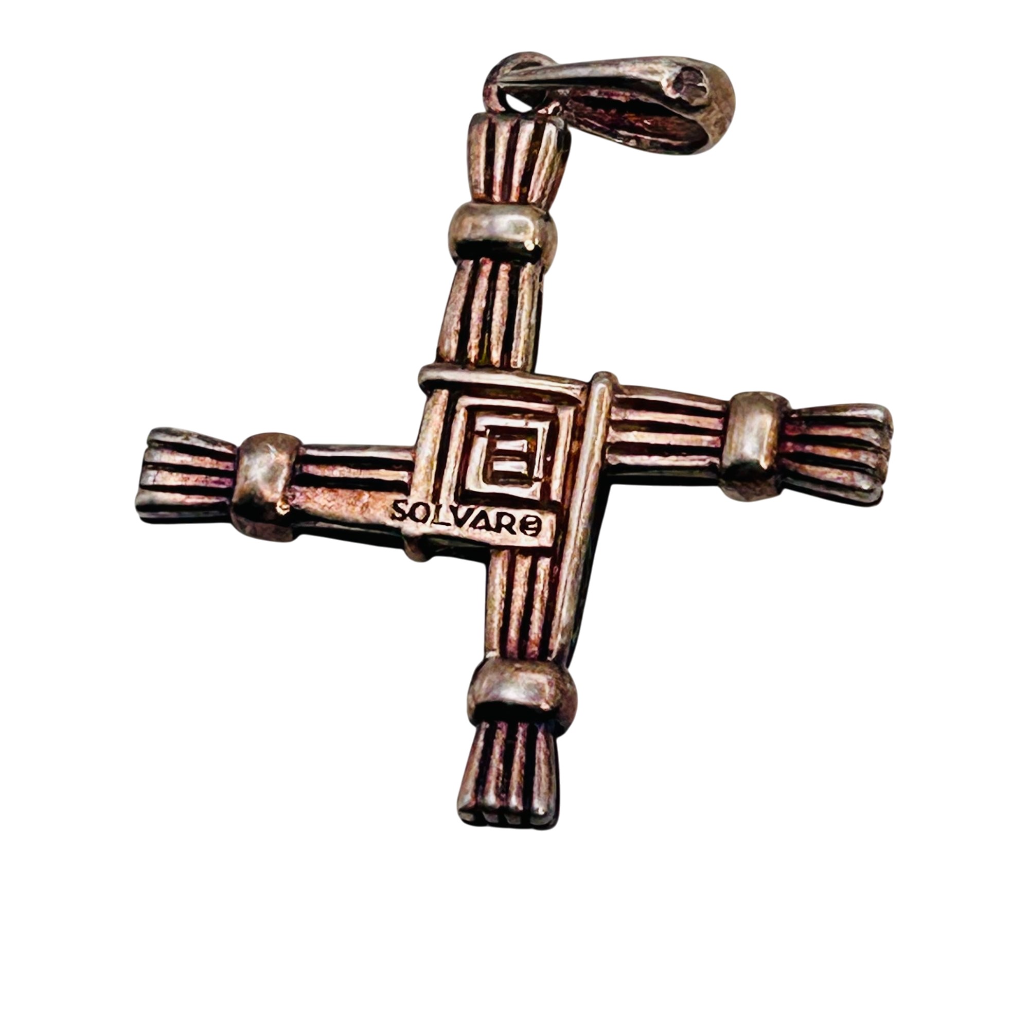 Solvar Sterling Mother Of Pearl Cross Pendant