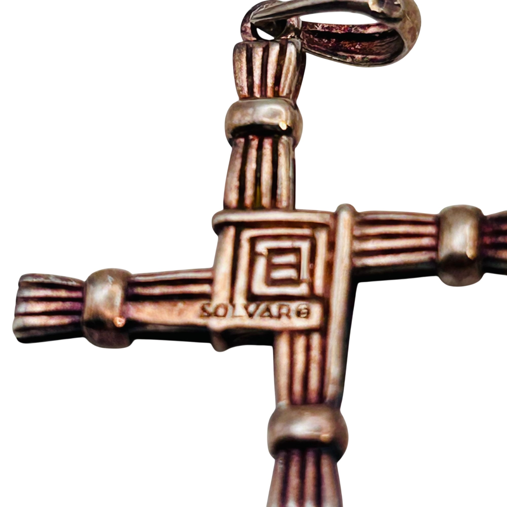 Solvar Sterling Mother Of Pearl Cross Pendant