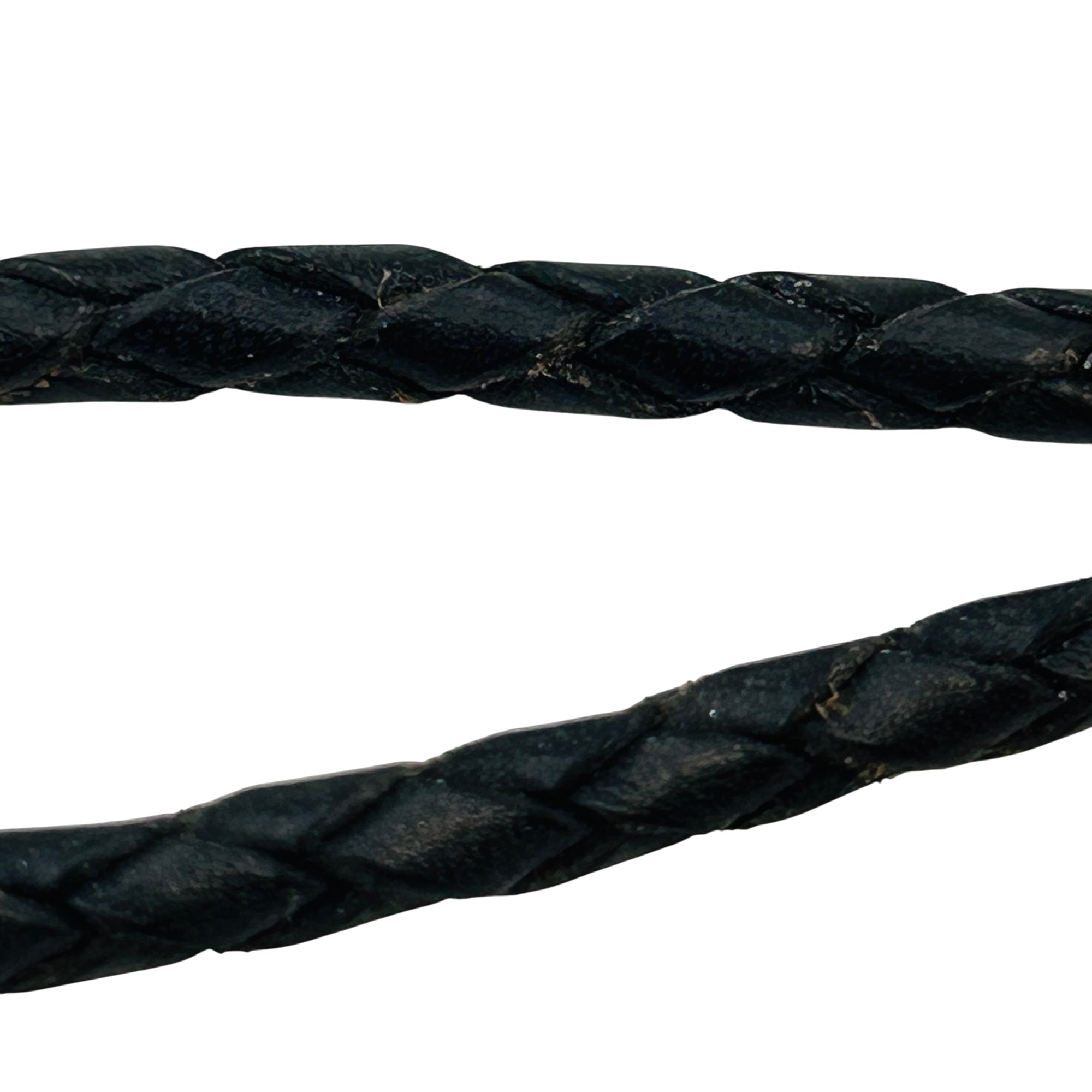 Pandora Sterling Leather Braided Bracelet