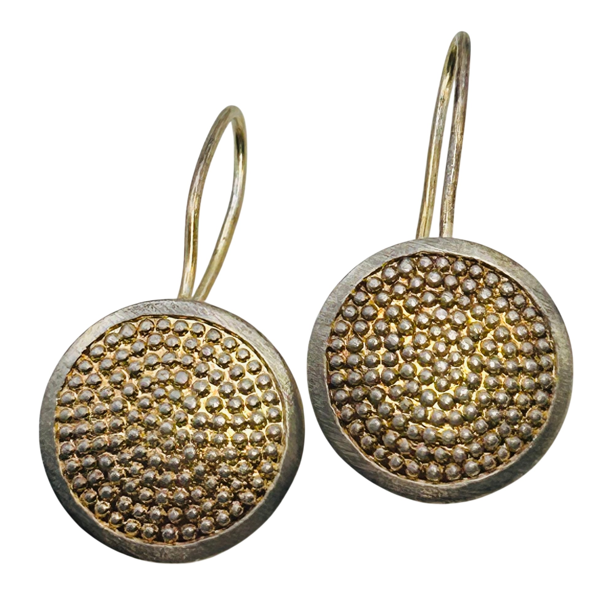 Topkapi Sterling Disk Earrings