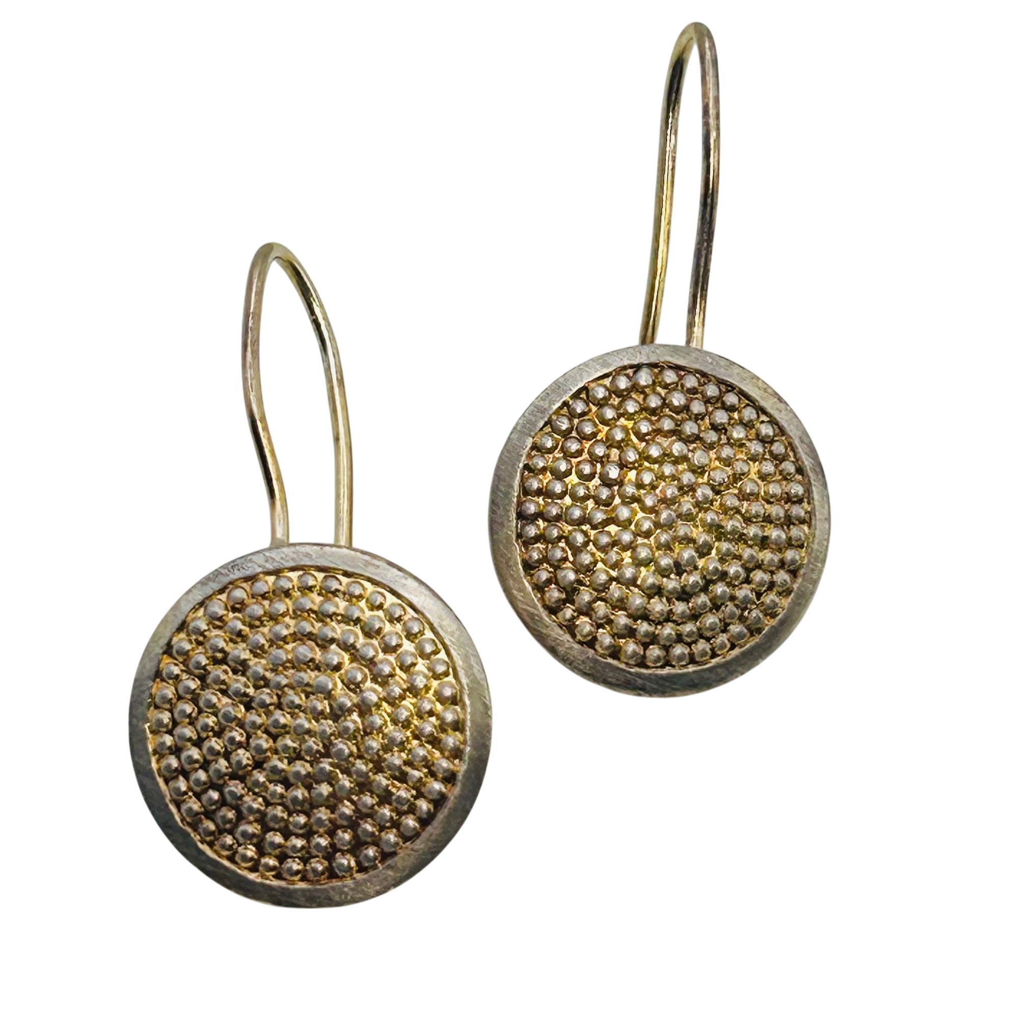 Topkapi Sterling Disk Earrings
