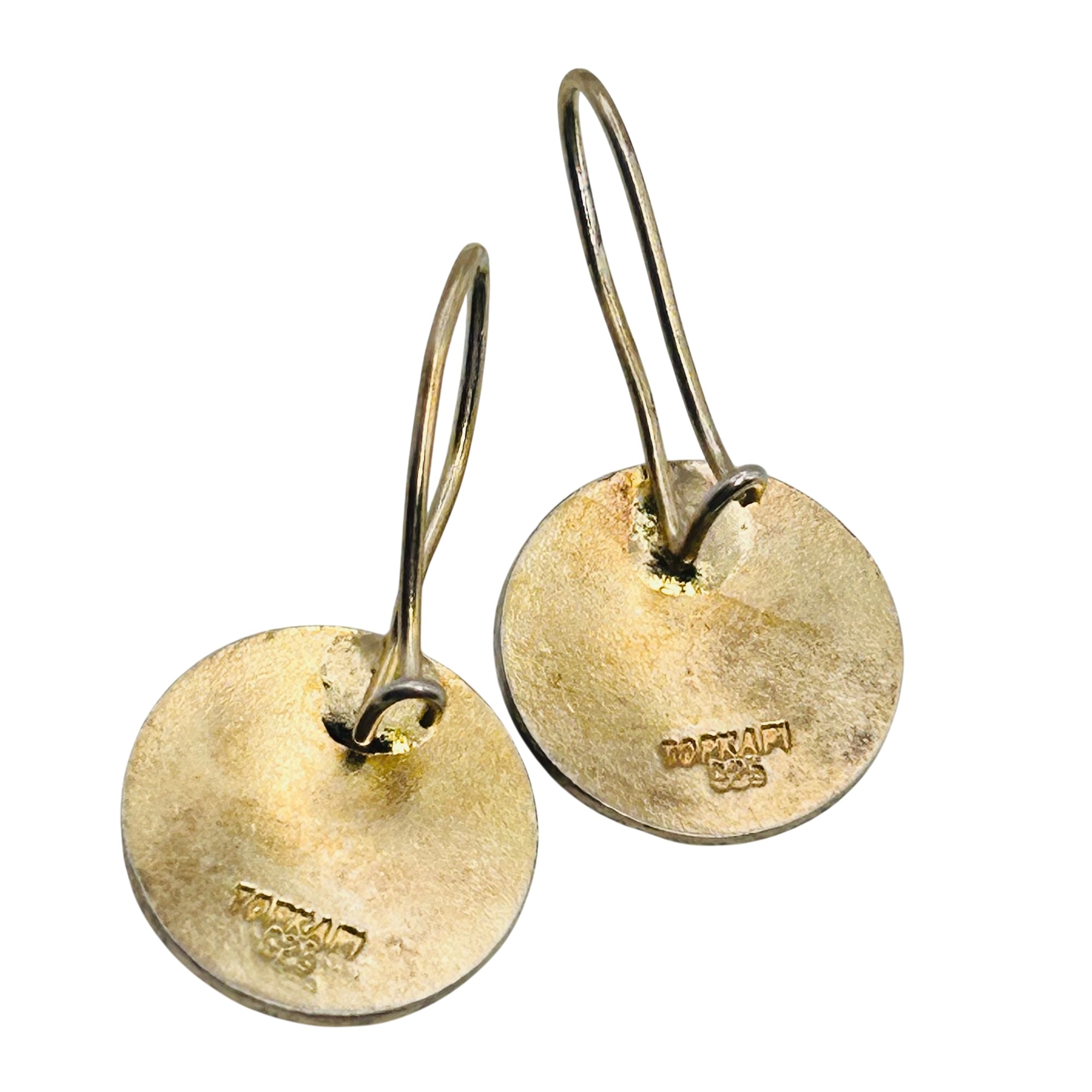 Topkapi Sterling Disk Earrings
