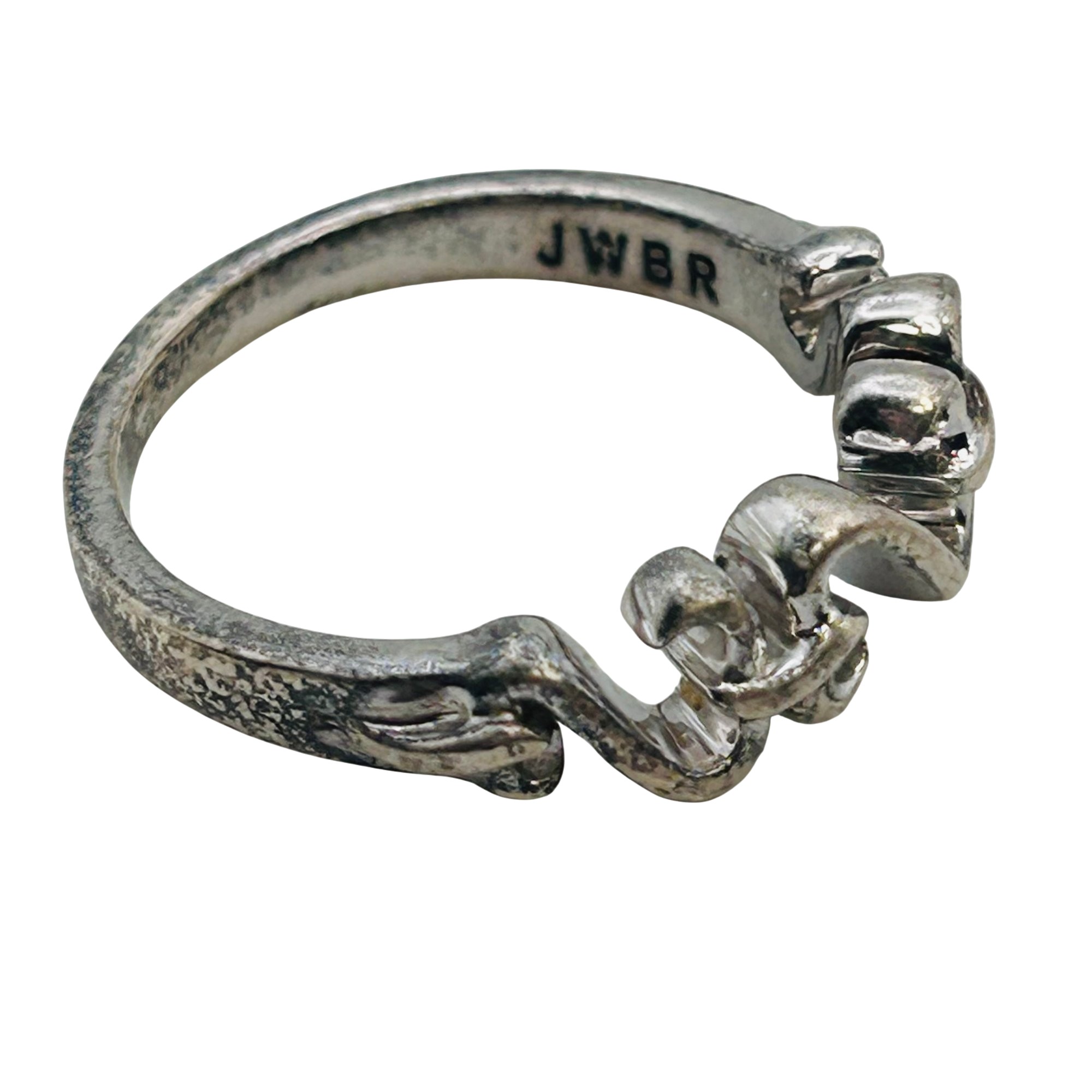 Signed Sterling Infinity Ring Sz 6.5