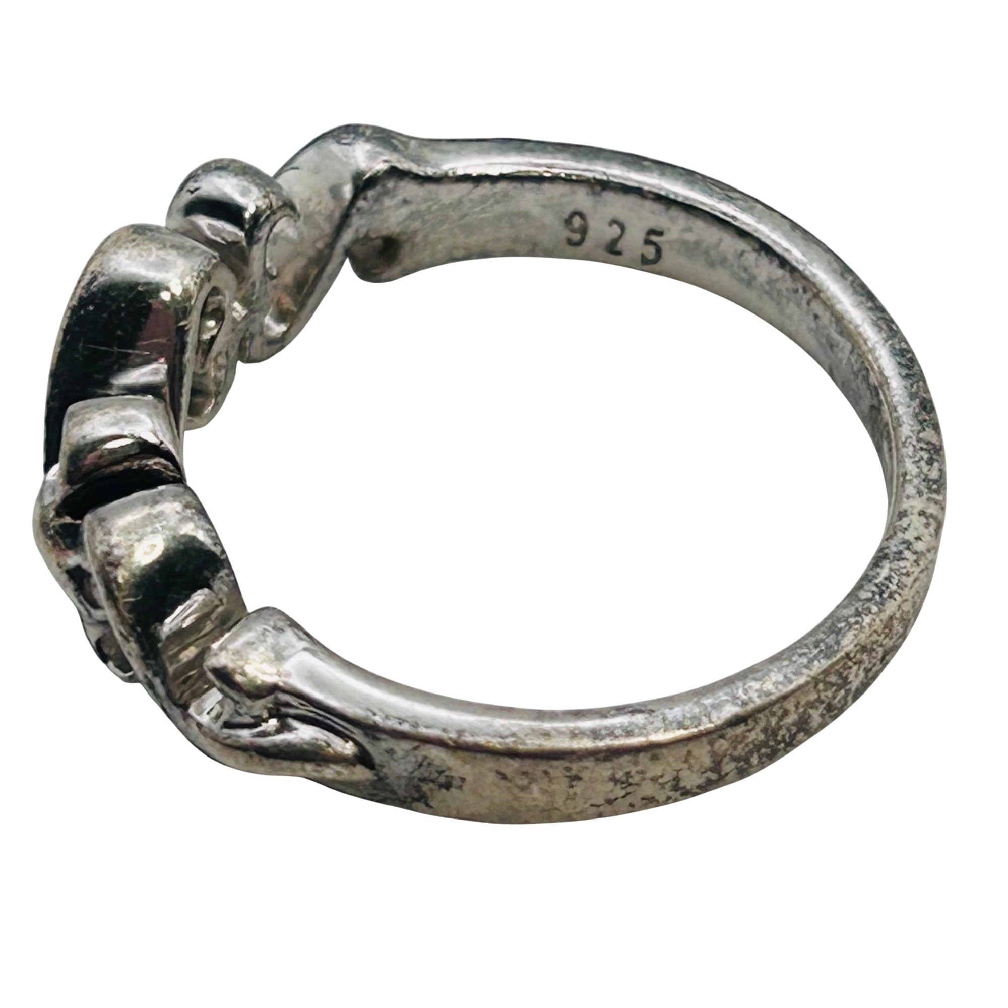 Signed Sterling Infinity Ring Sz 6.5