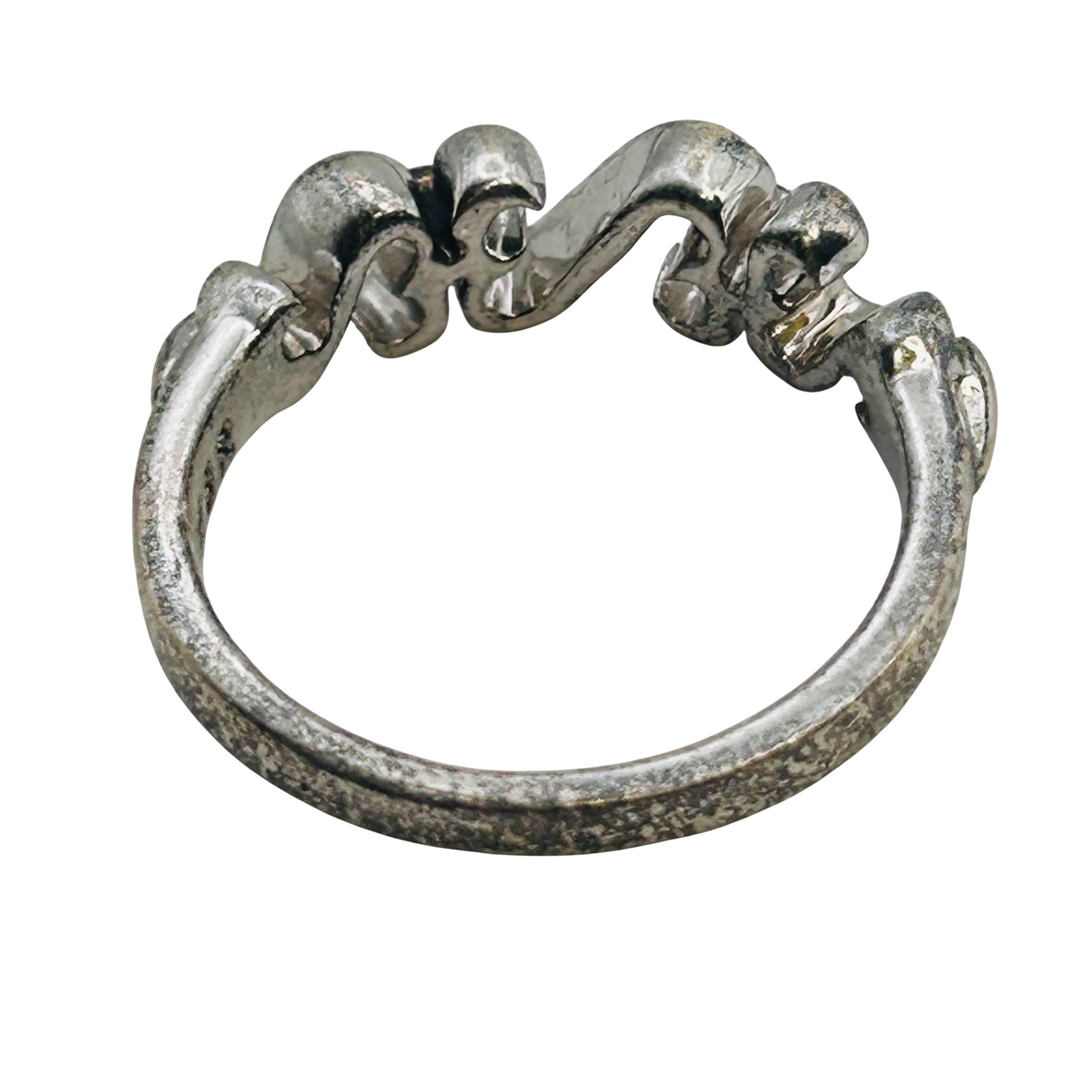 Signed Sterling Infinity Ring Sz 6.5