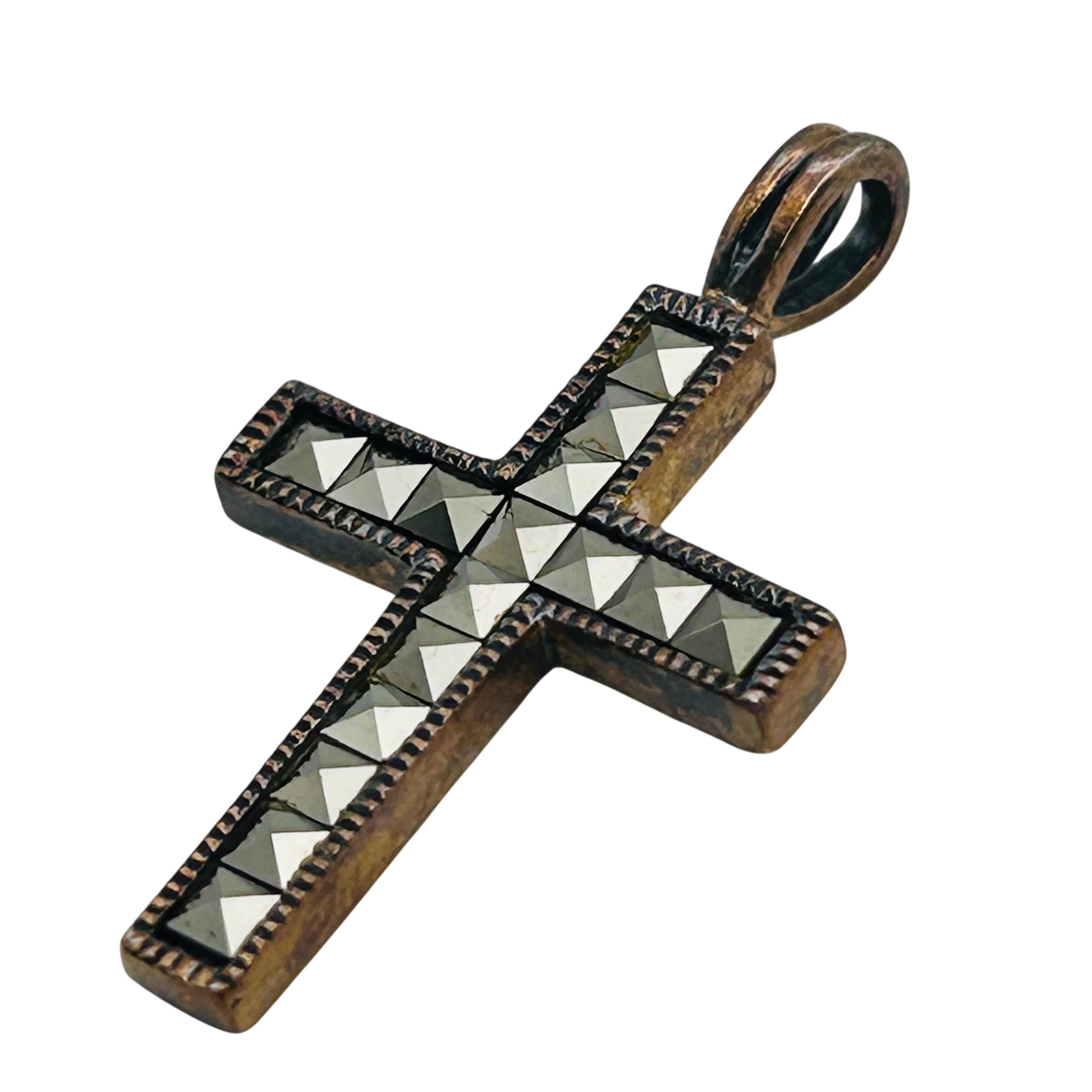 Judith Jack Sterling Marcasite Cross Pendant
