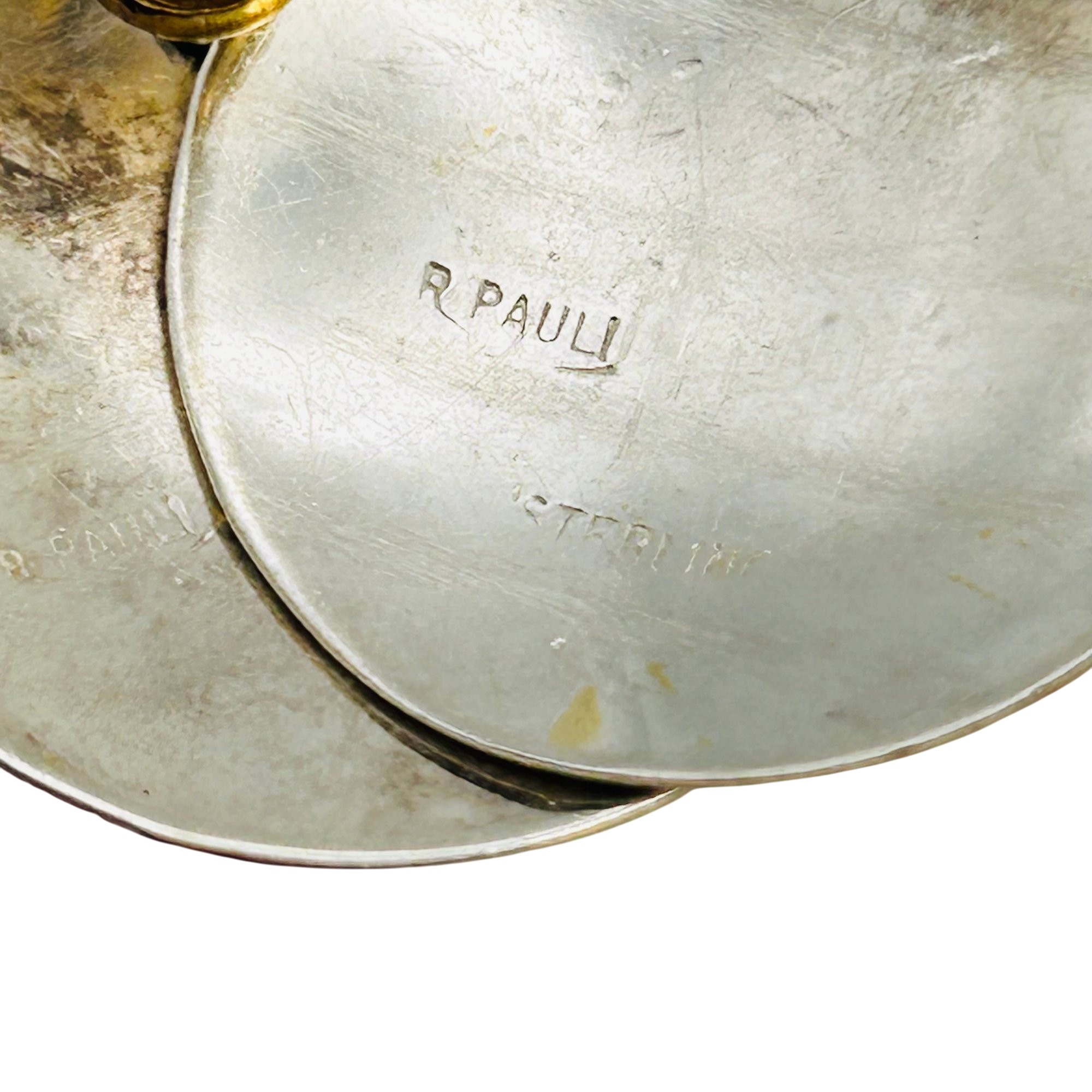R. Pauli Sterling Medallion Earrings
