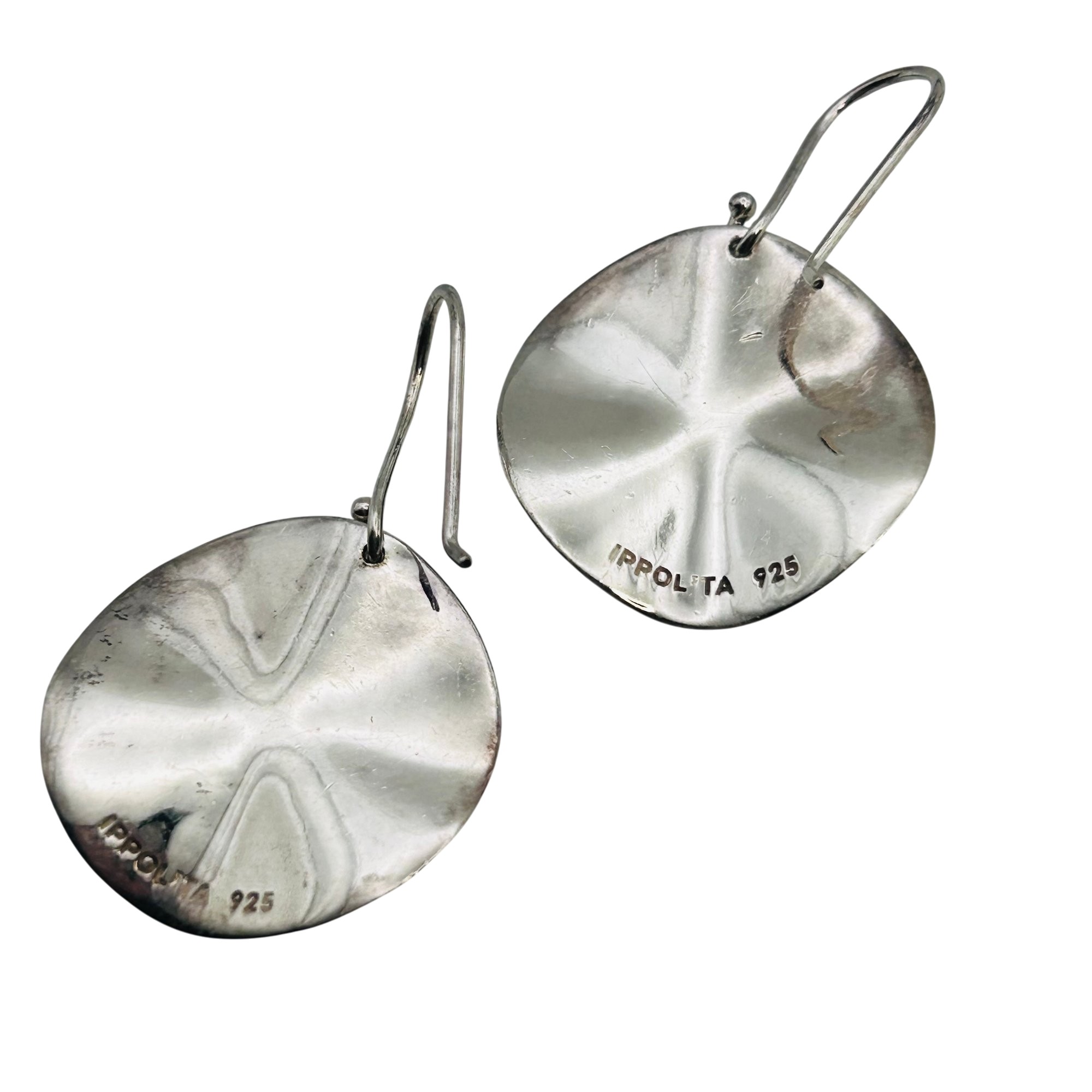 Ippolita Sterling Wavy Disk Earrings