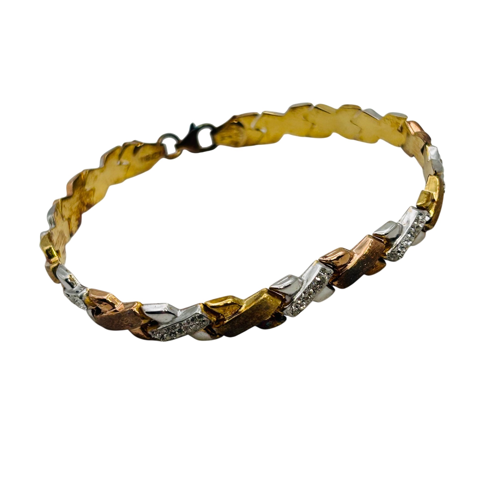 Signed Turkey Sterling Tennis Bracelet