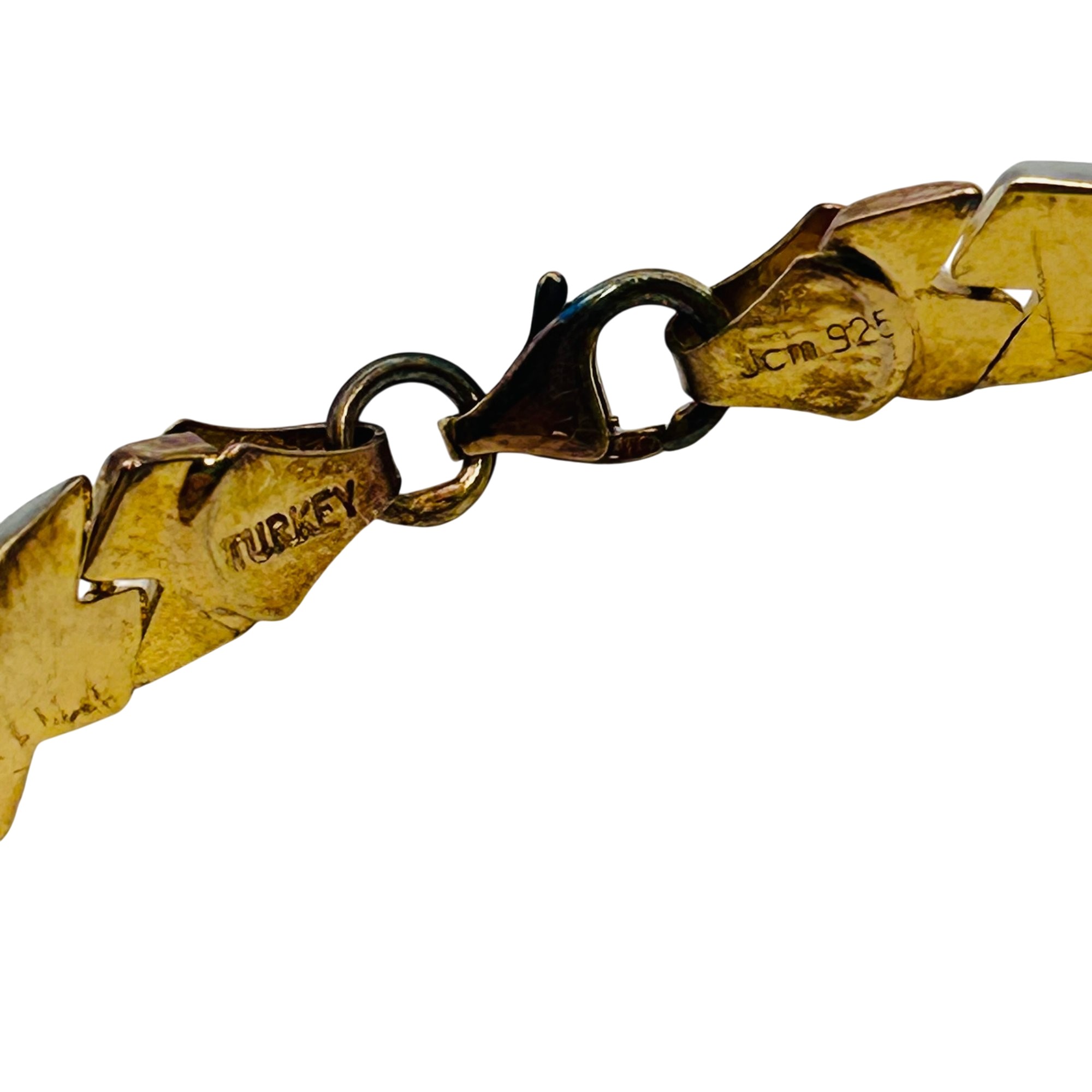 Signed Turkey Sterling Tennis Bracelet