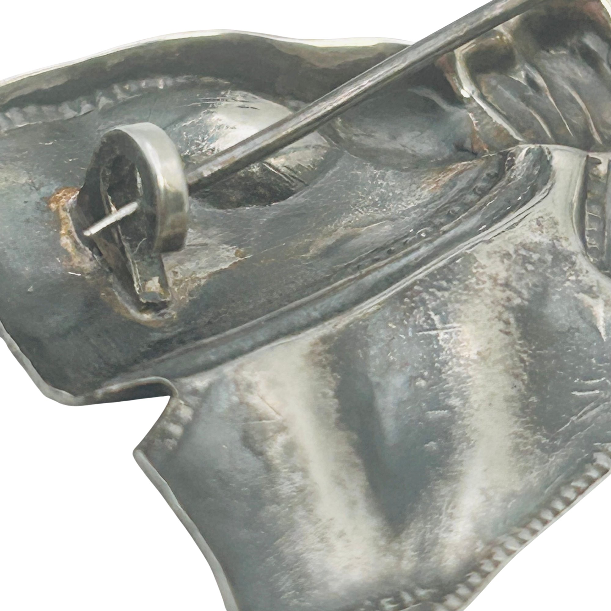 Vintage Sterling Bow Brooch