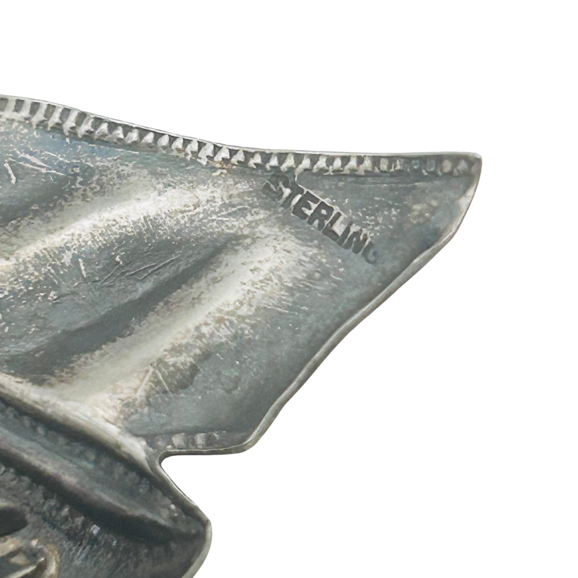 Vintage Sterling Bow Brooch