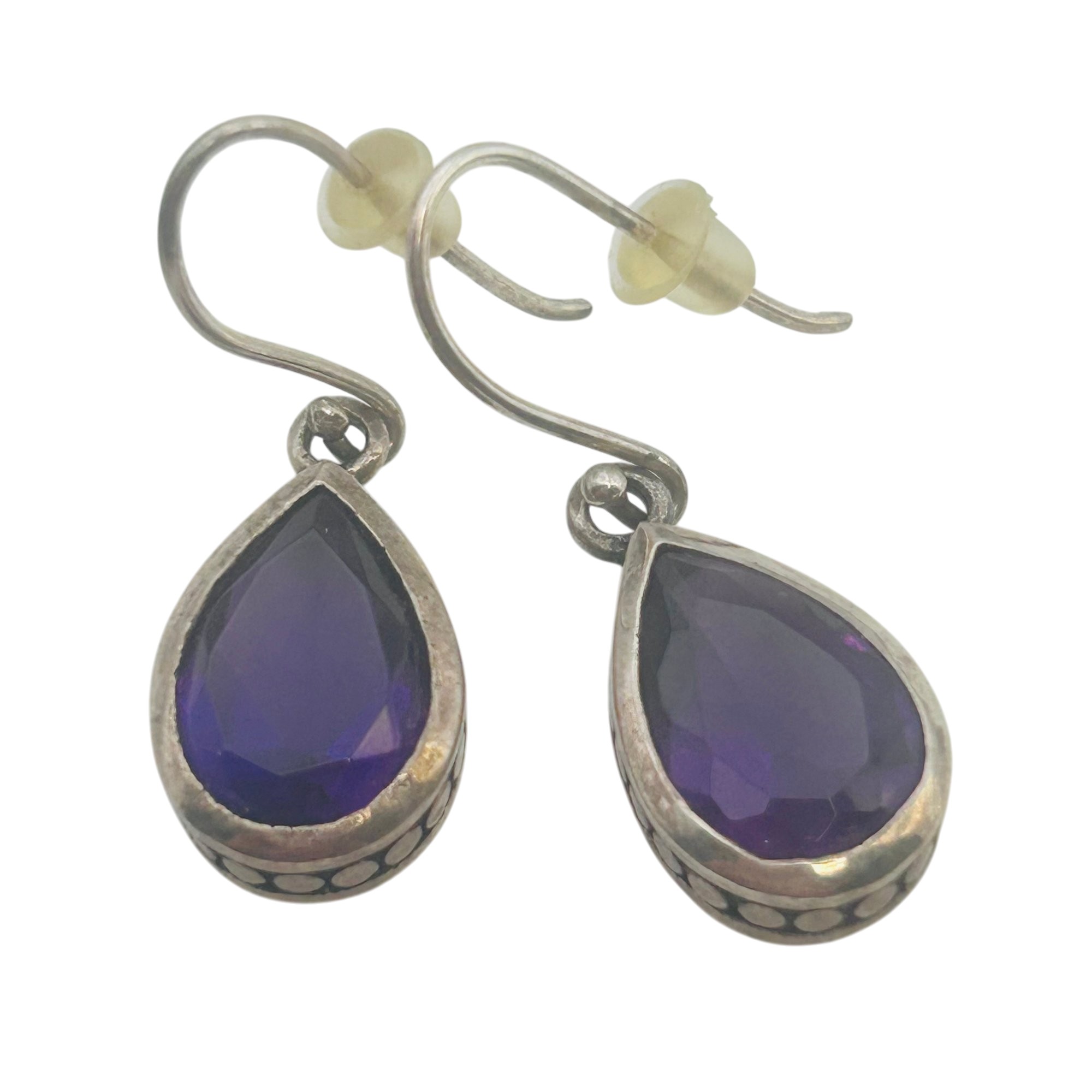 Sterling Amethyst Earrings