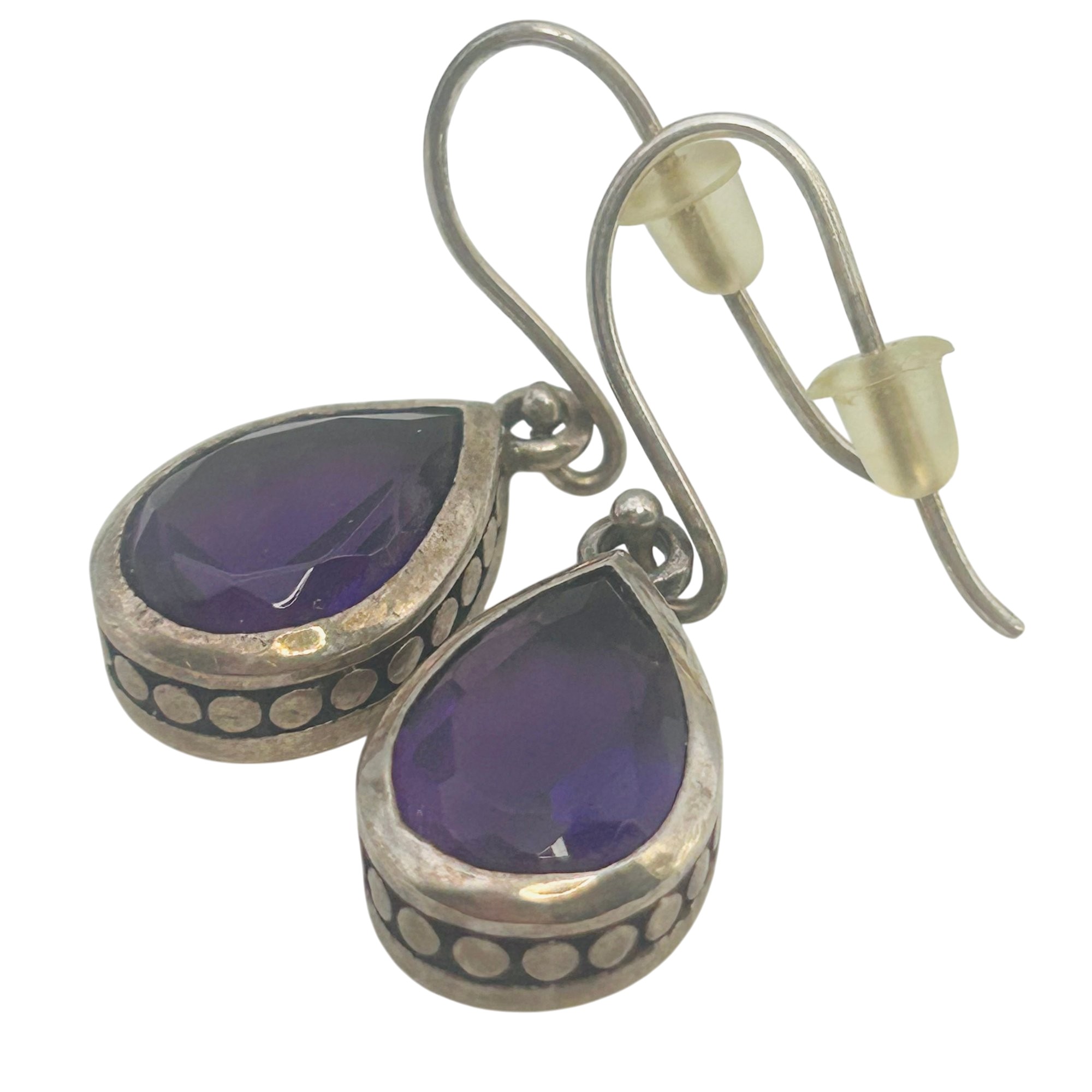 Sterling Amethyst Earrings