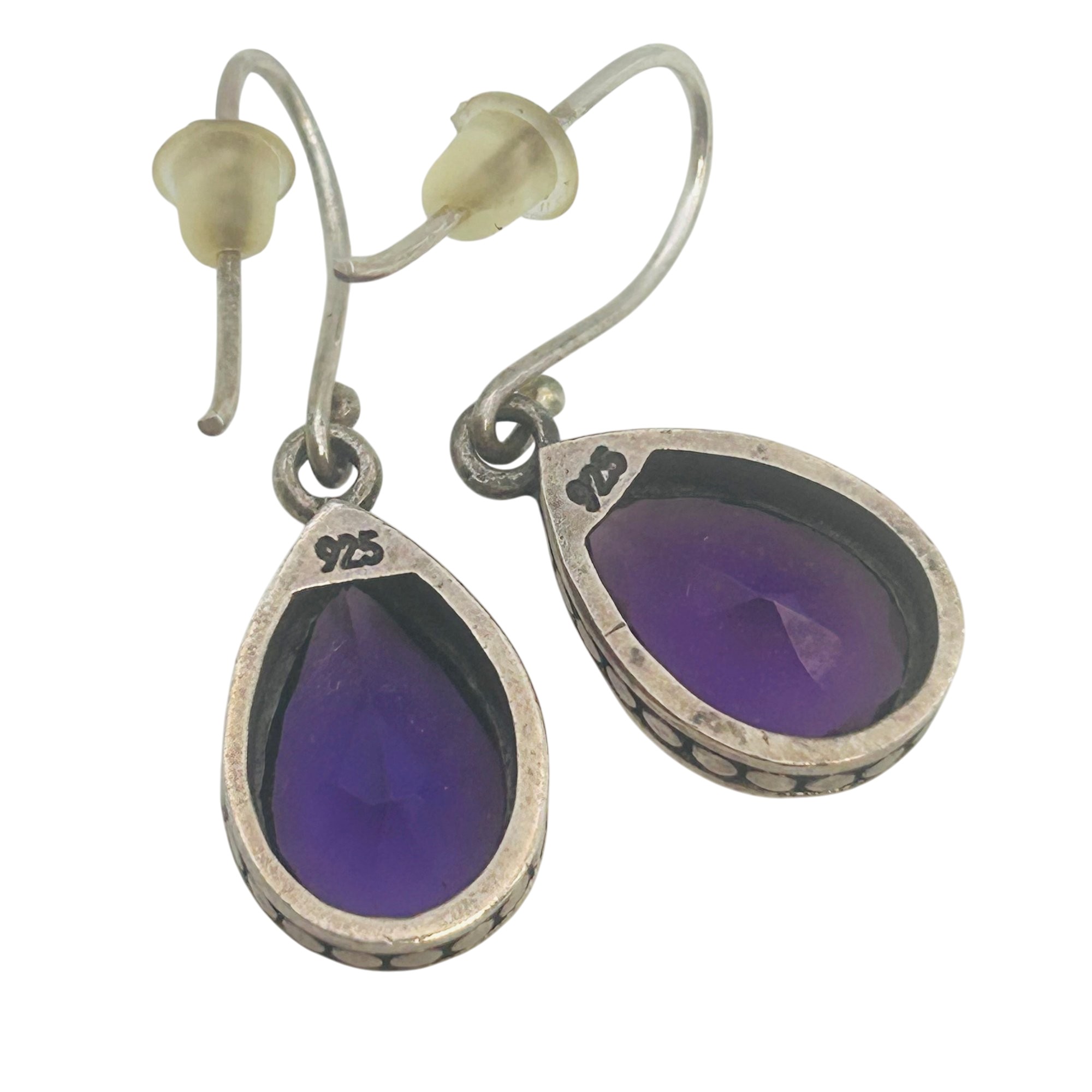 Sterling Amethyst Earrings