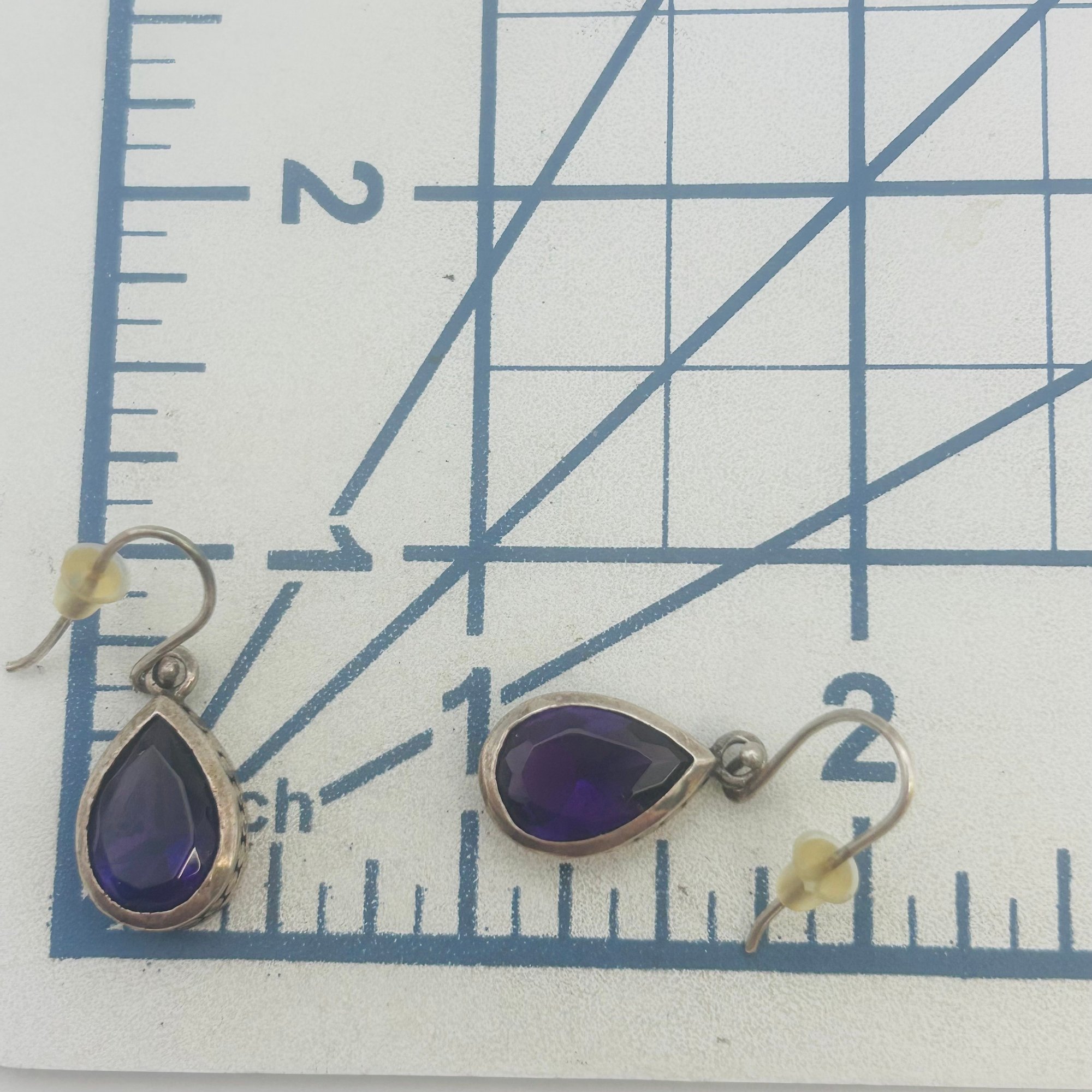 Sterling Amethyst Earrings