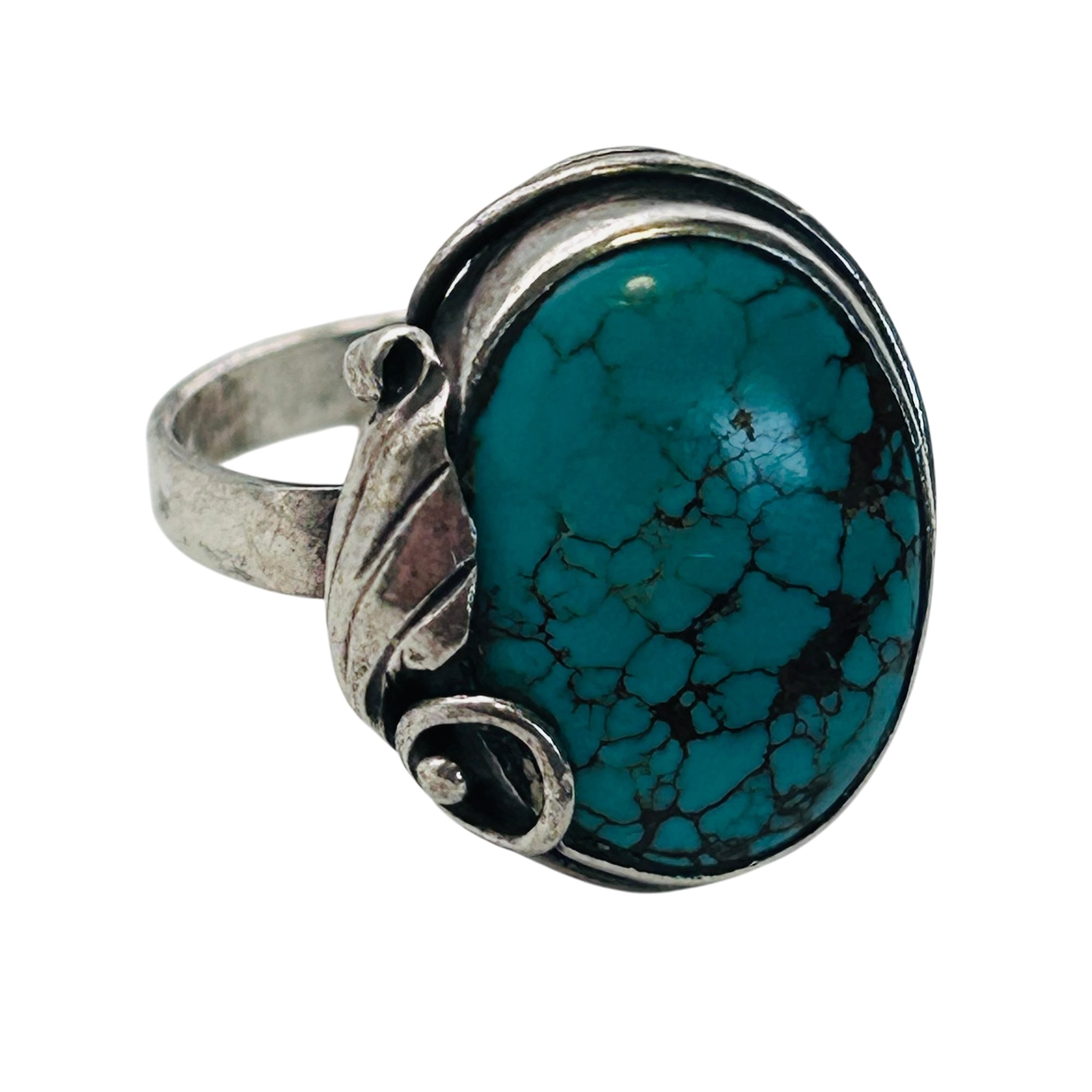 Sterling Turquoise Ring Sz 7
