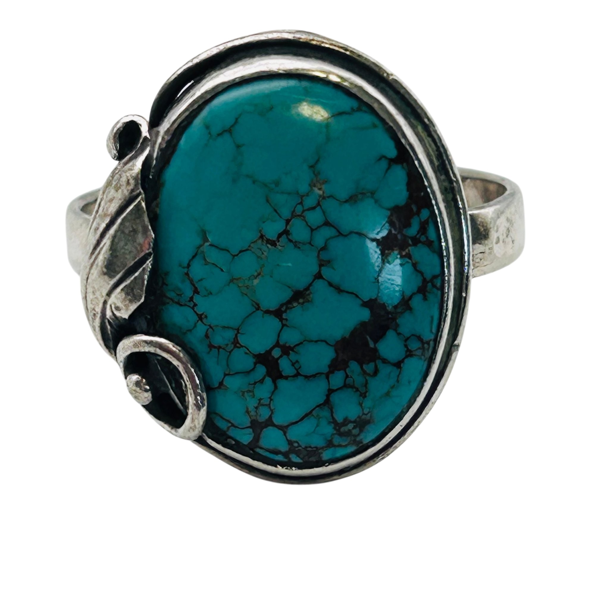 Sterling Turquoise Ring Sz 7