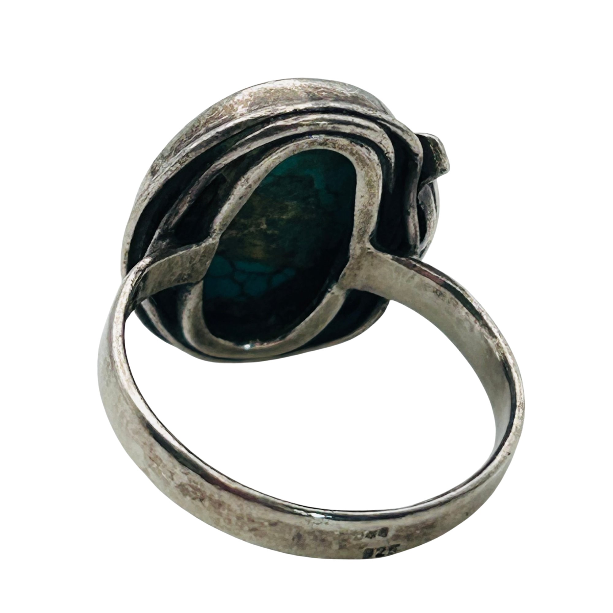Sterling Turquoise Ring Sz 7