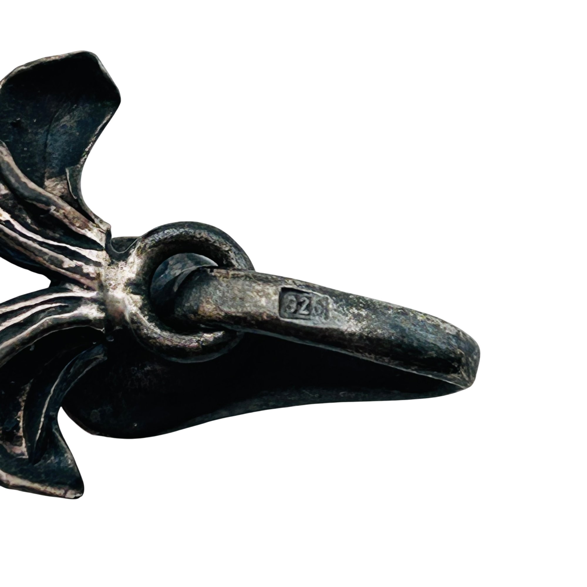 Sterling Amber Pendant
