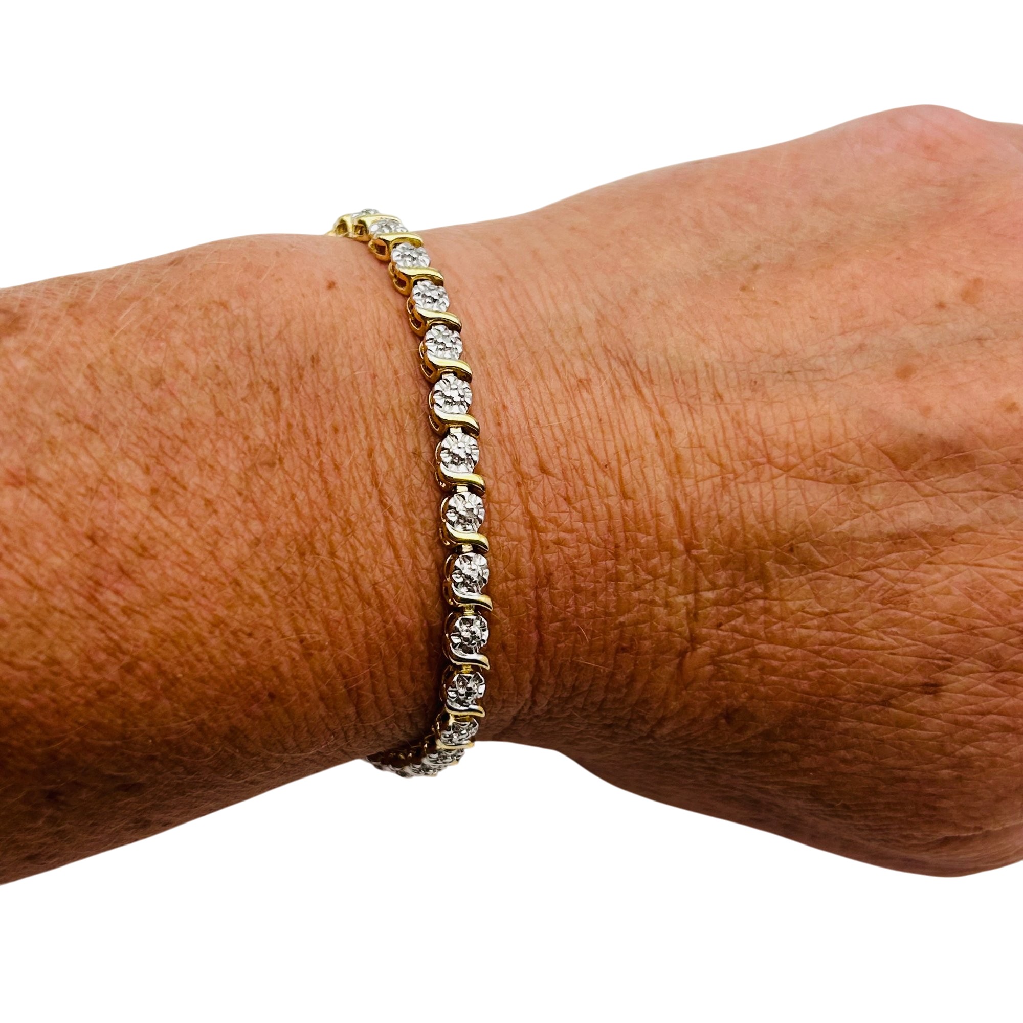 Ross Simons Sterling Diamond Tennis Bracelet