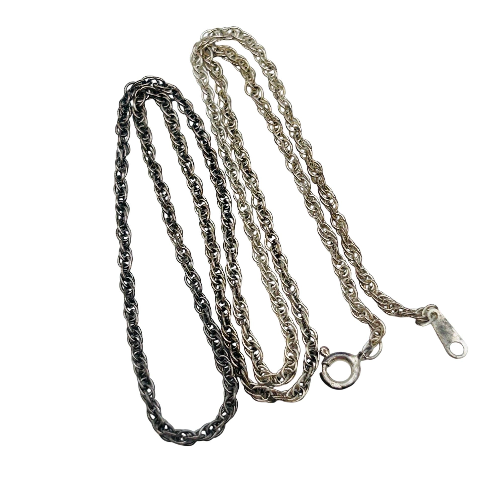 Sterling Rope Chain Necklace