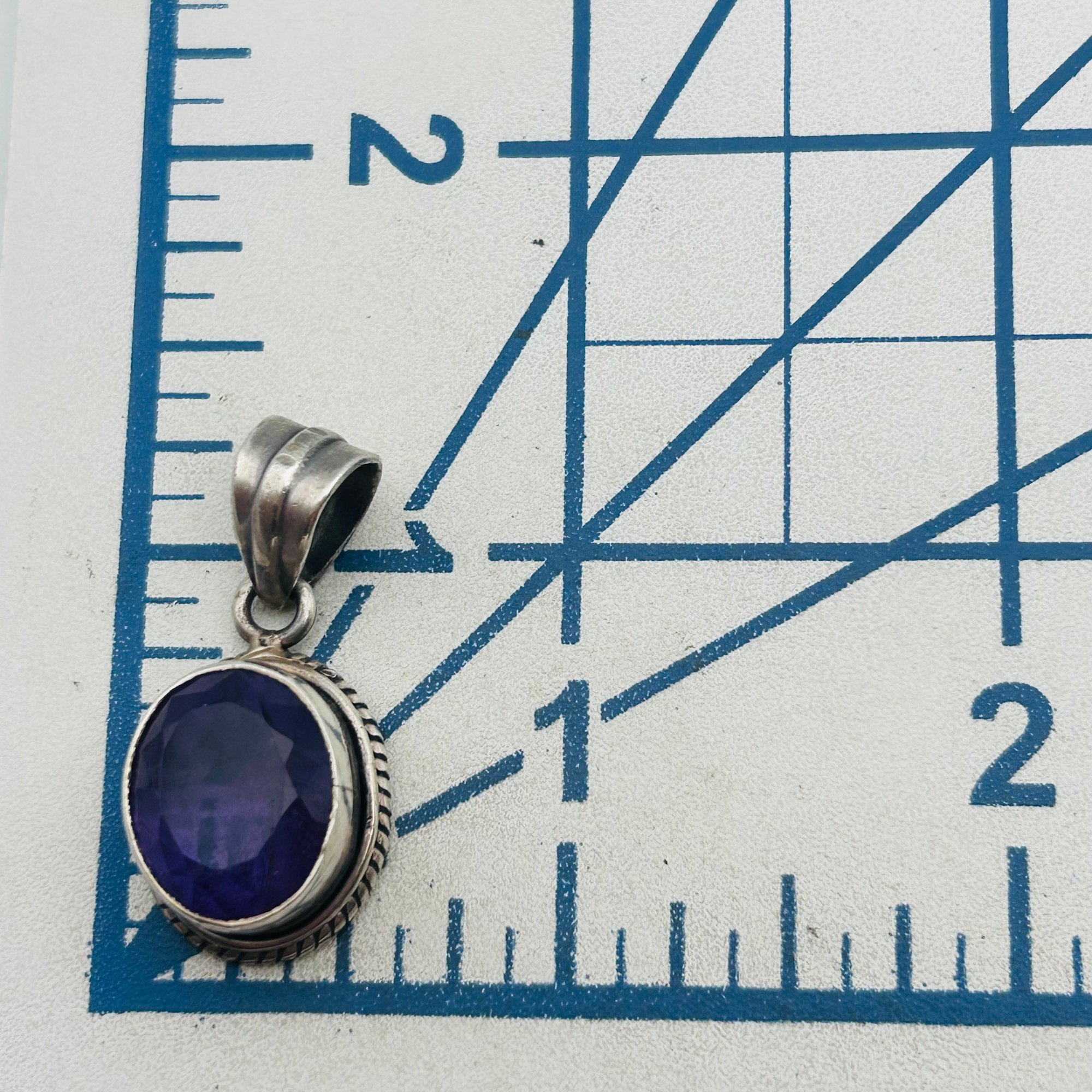 Sterling Amethyst Pendant