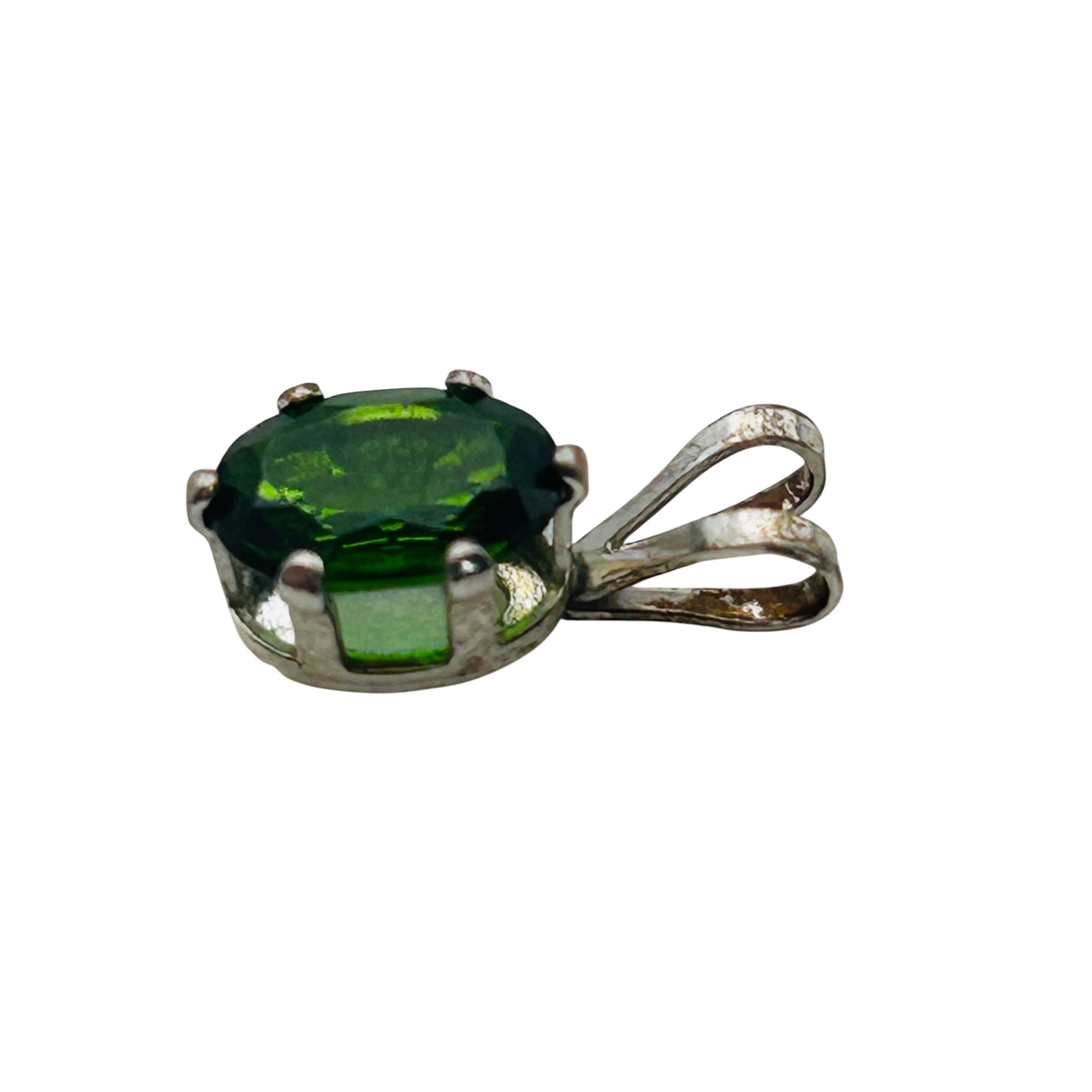 Sterling Emerald Pendant