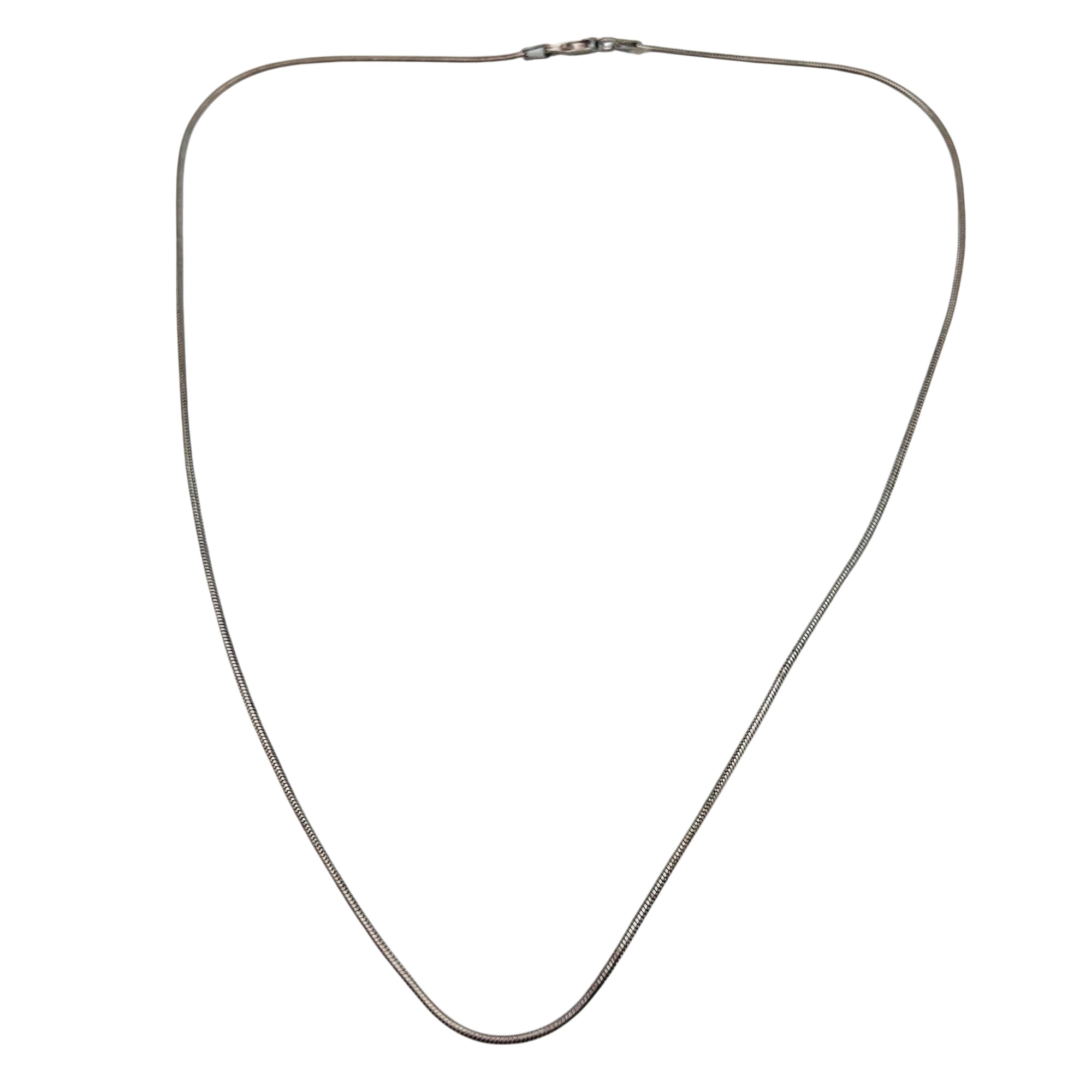 Signed Italy Sterling Snake Chain Necklace