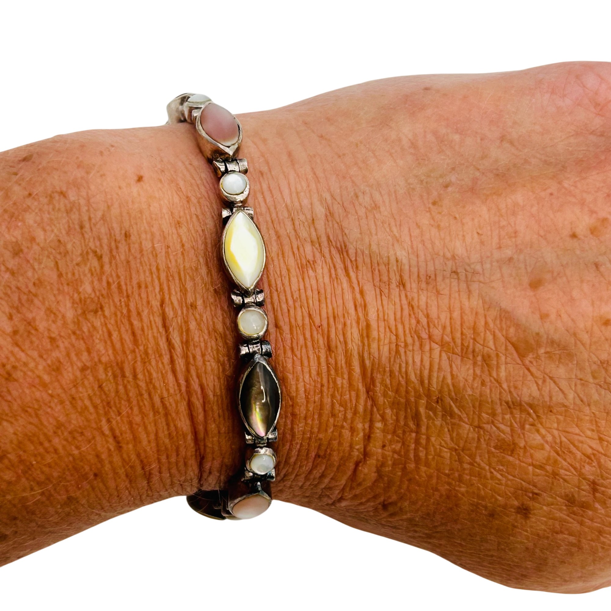 Sterling Mother Of Pearl Bracelet